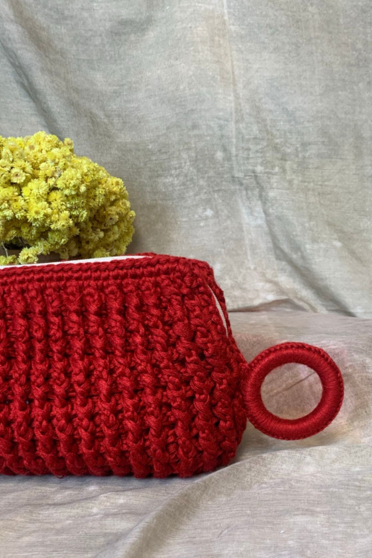 Uretti-- Esra 5324 Handmade Knitted Makeup Bag 4