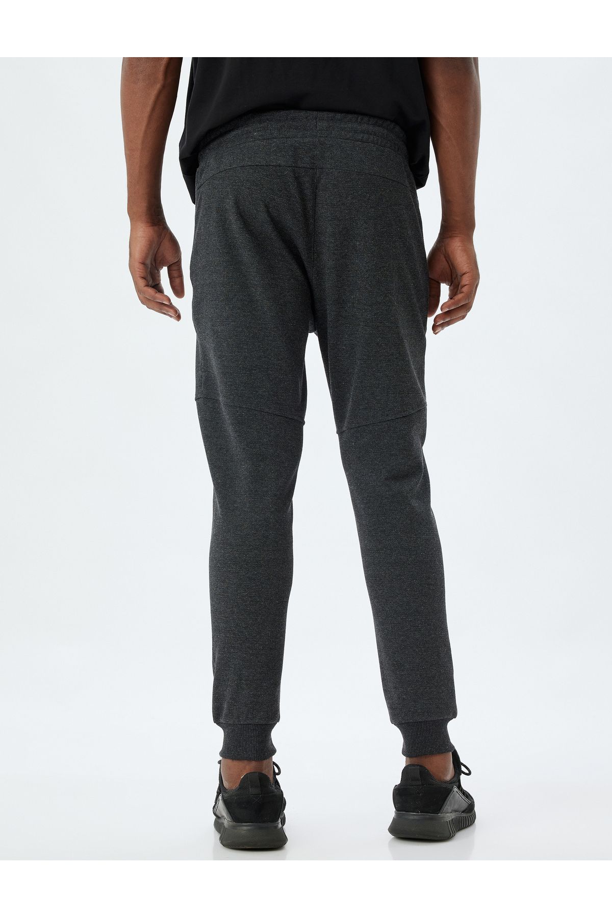 Koton-Αθλητική φούτερ από βαμβακερό μείγμα - Jogger Waist, τσέπες με λεπτομέρεια ραφής με κορδόνια 4
