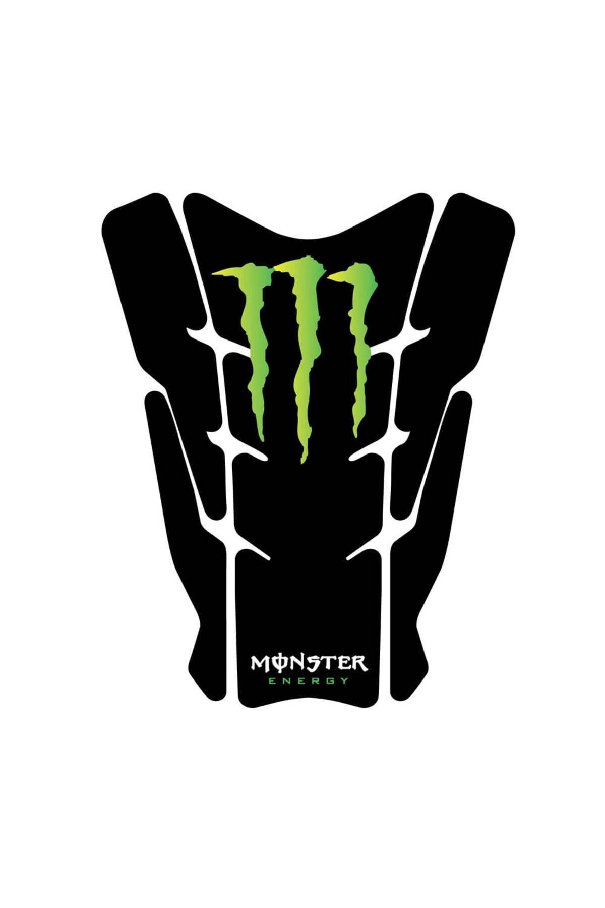 Redline Grafik Yamaha Monster Siyah Tank Pad