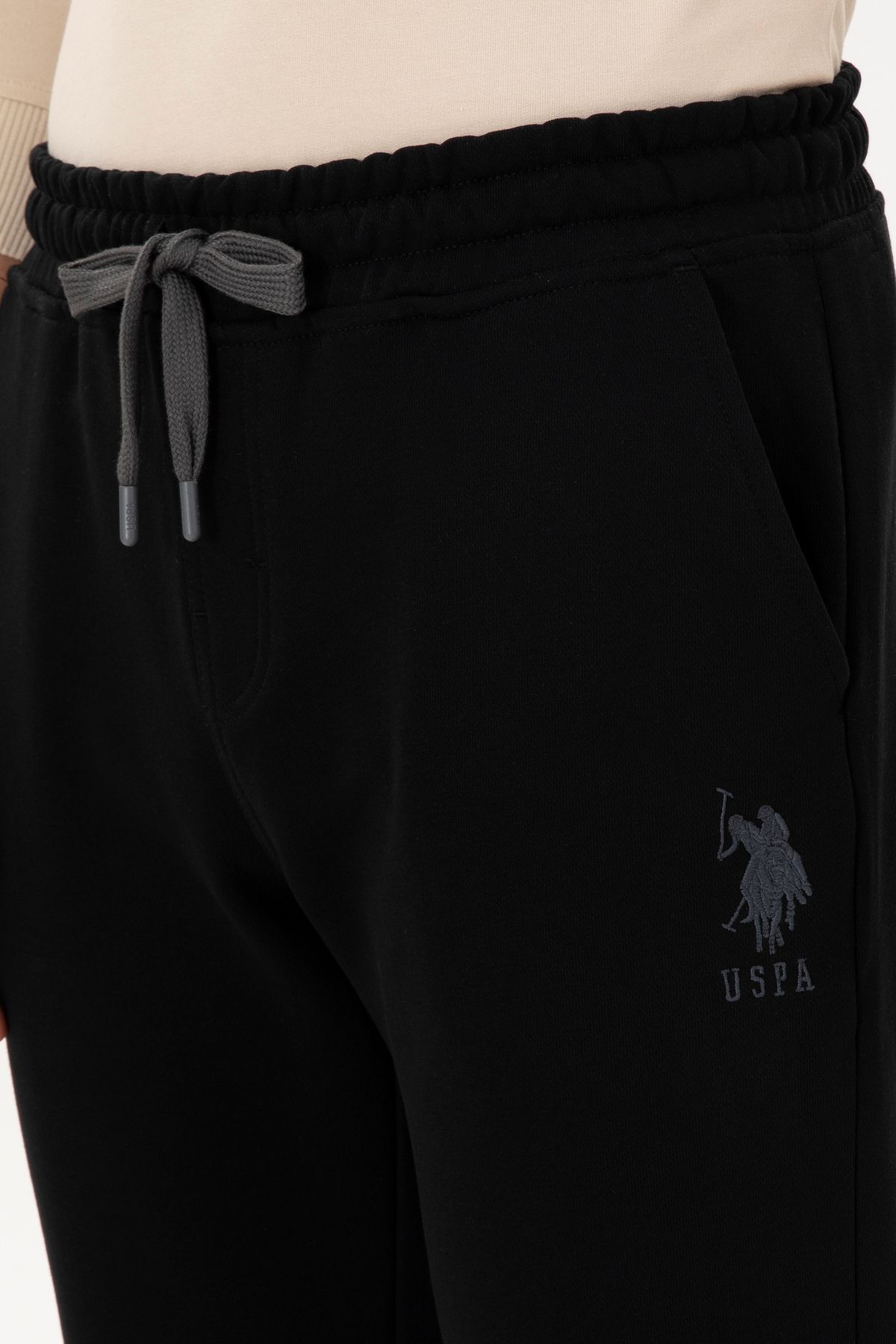 شلوار گرمکن مشکی مردانه لباس های سیاه شش U.S. Polo Assn.