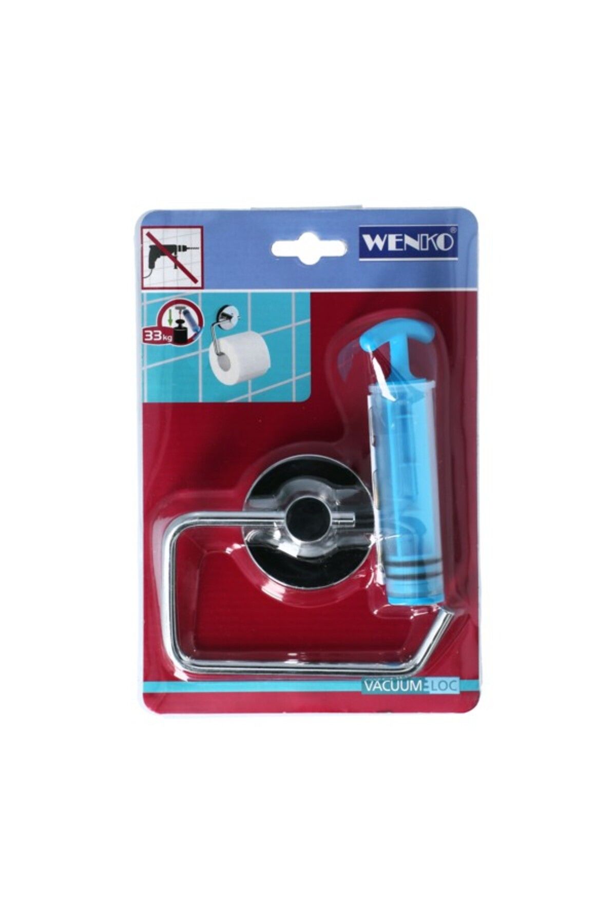 Wenko-Milazzo Vacuum-Loc Wall Mounted Toilet Paper Holder 6