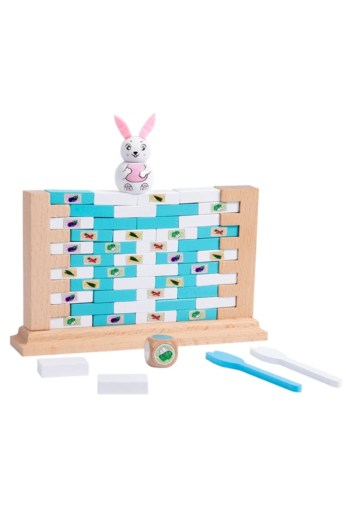Choice-Wall Demolition Game Knock On Ice Brick Rabbit Building Push Stacking Board Educational Parent-Ch... 5