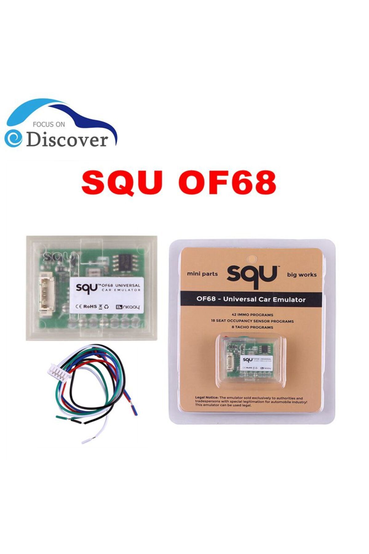 Choice-1-20Pcs Flexible SQU OF68/SQU OF80/OF96 Universal Car Emulator Signal Reset Immo Programs Place E... 2