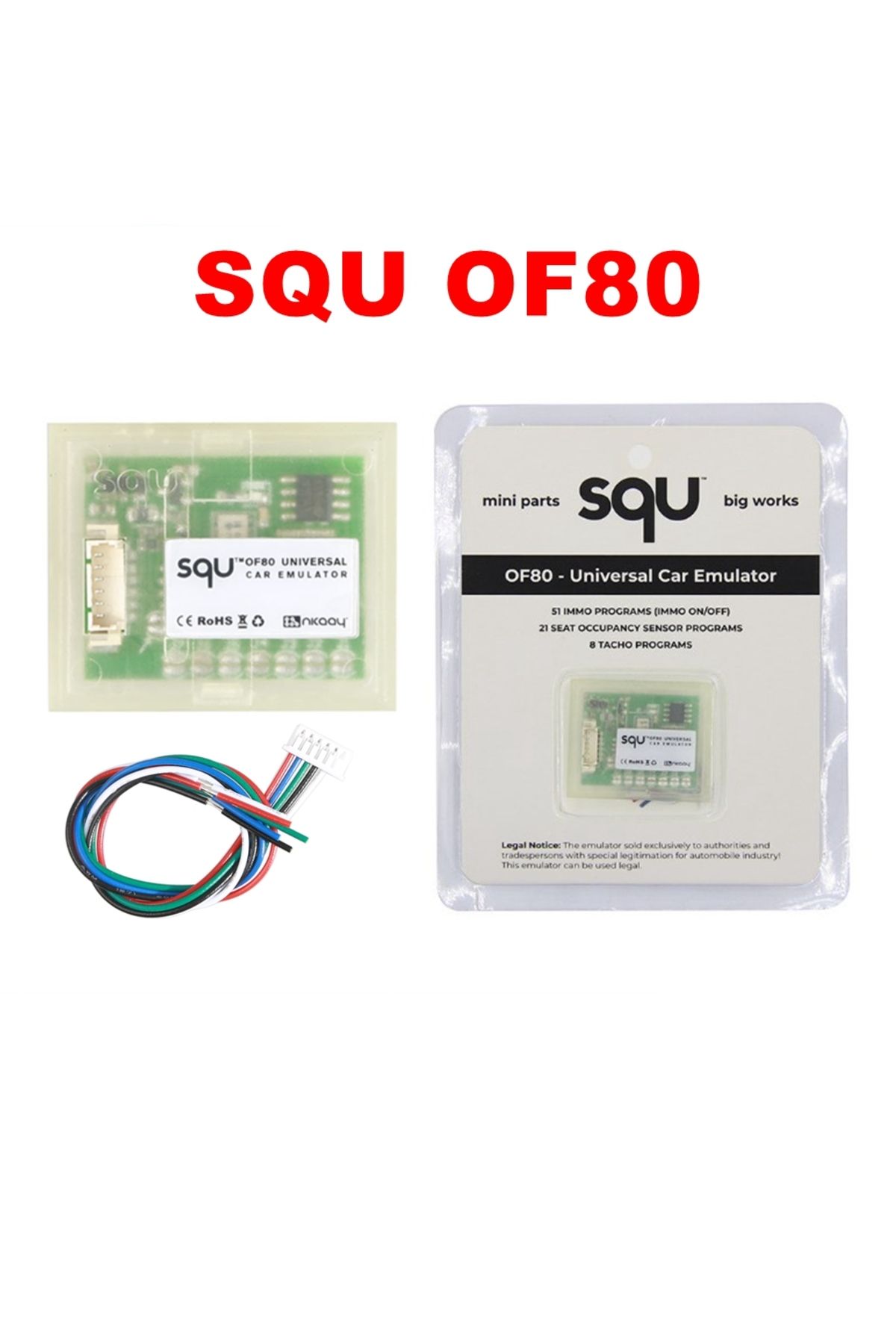 Choice-1-20Pcs Flexible SQU OF68/SQU OF80/OF96 Universal Car Emulator Signal Reset Immo Programs Place E... 3