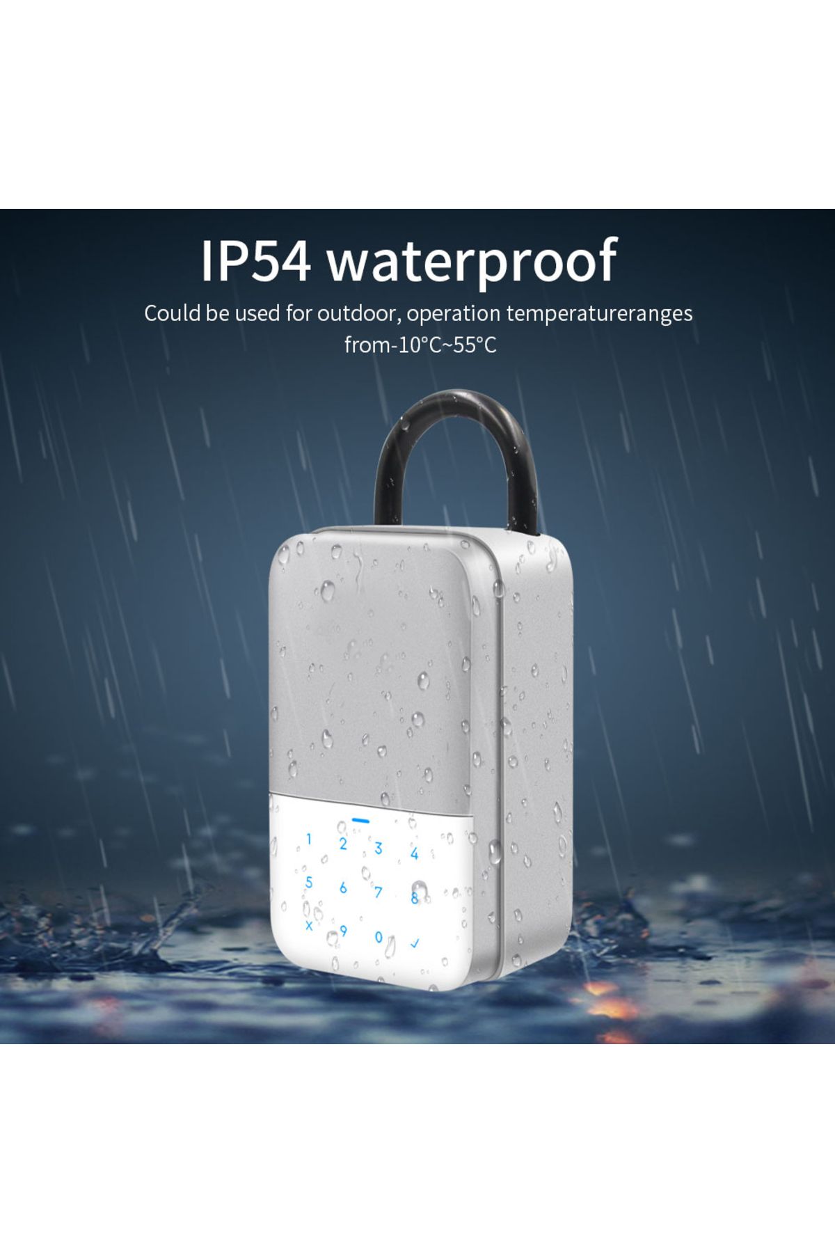Choice-Key Safe TTlock Fingerprint Bluetooth Wifi Digital Key Box App Remote Unlock Wall Mount Security ... 5