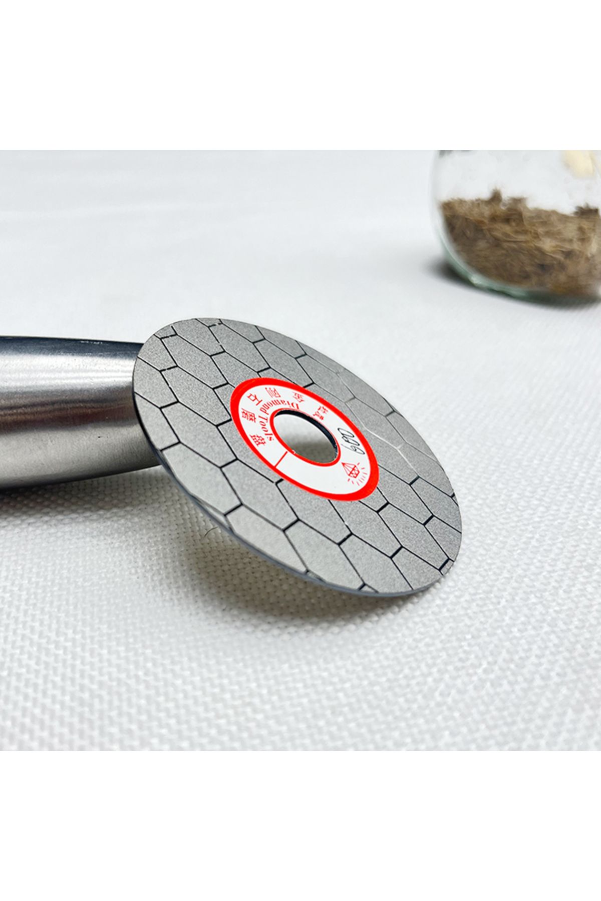 Choice-Diamond Coated Flat Lap Wheel Jewelry Grinding Polishing Disc Hole Diameter 12mm Outer Diameter 6... 7