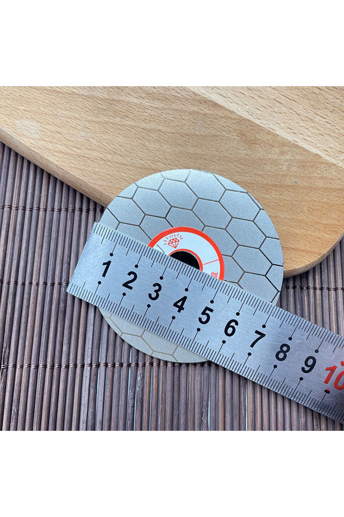 Choice-Diamond Coated Flat Lap Wheel Jewelry Grinding Polishing Disc Hole Diameter 12mm Outer Diameter 6... 6