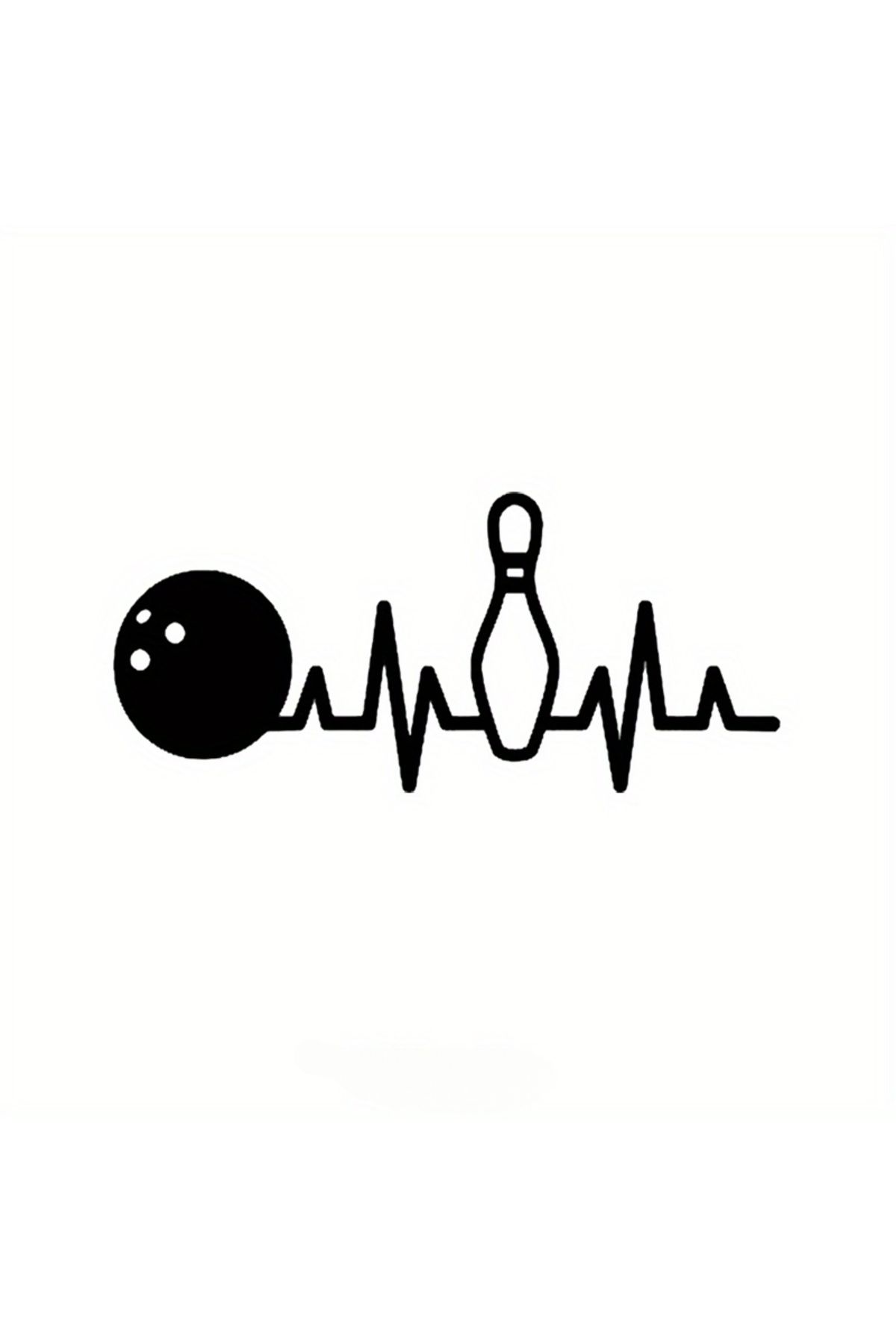 Choice-Bowling Heartbeat Reflective Car Stickers Auto Window Bumper Vinyl Decals Waterproof Decal Creati... 8