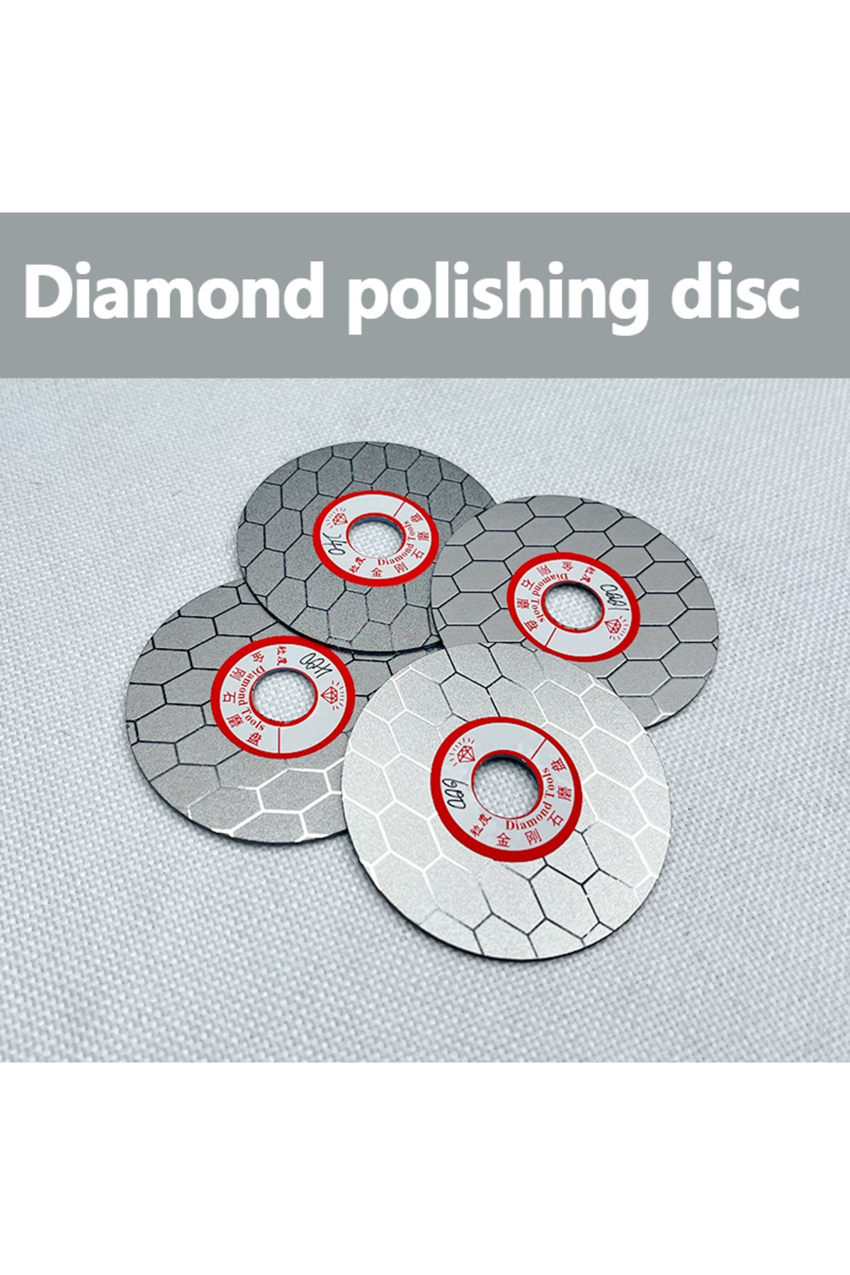 Choice-Diamond Coated Flat Lap Wheel Jewelry Grinding Polishing Disc Hole Diameter 12mm Outer Diameter 6... 4