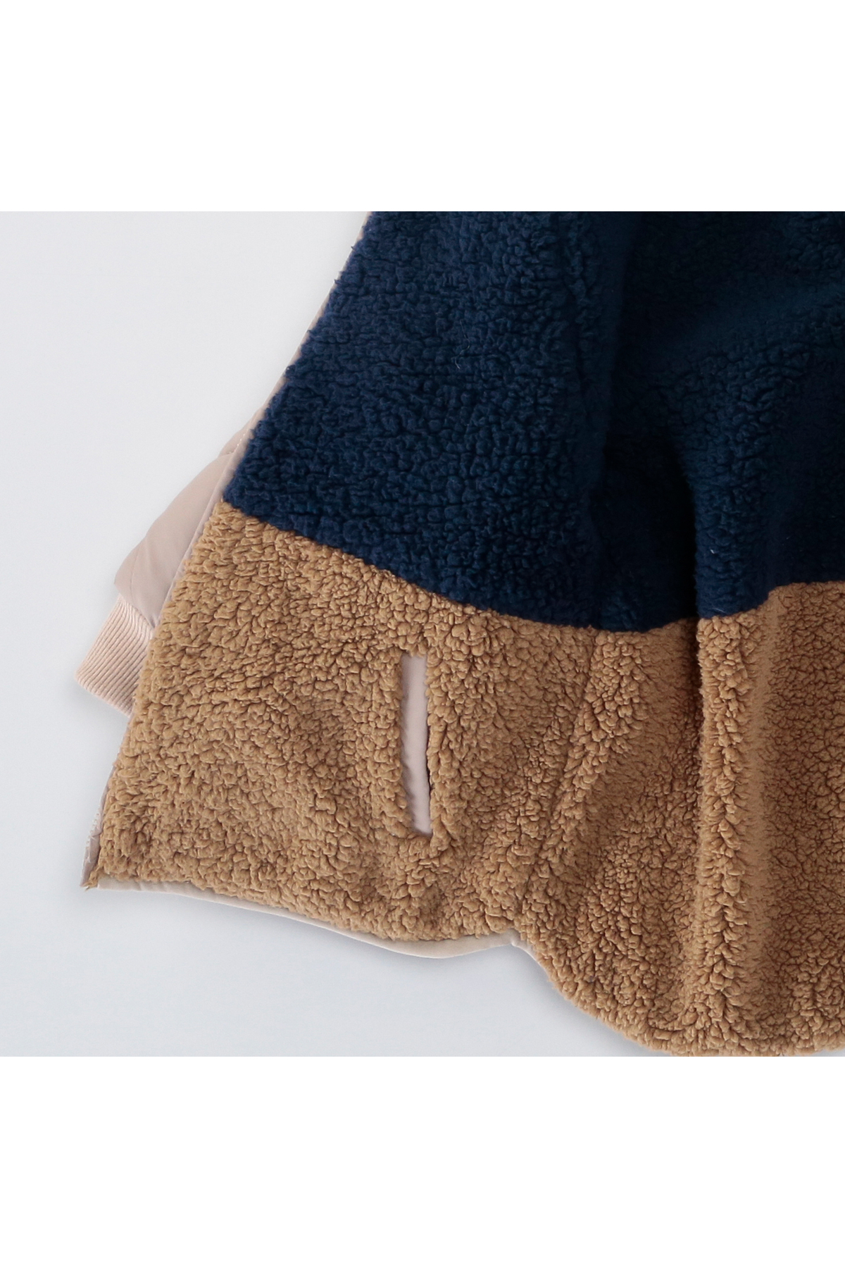 MİMBOKİDS Erkek Çocuk Çift Taraflı Mont - Capitone/Peluş Detaylı fotoğrafı 6 (önizleme)