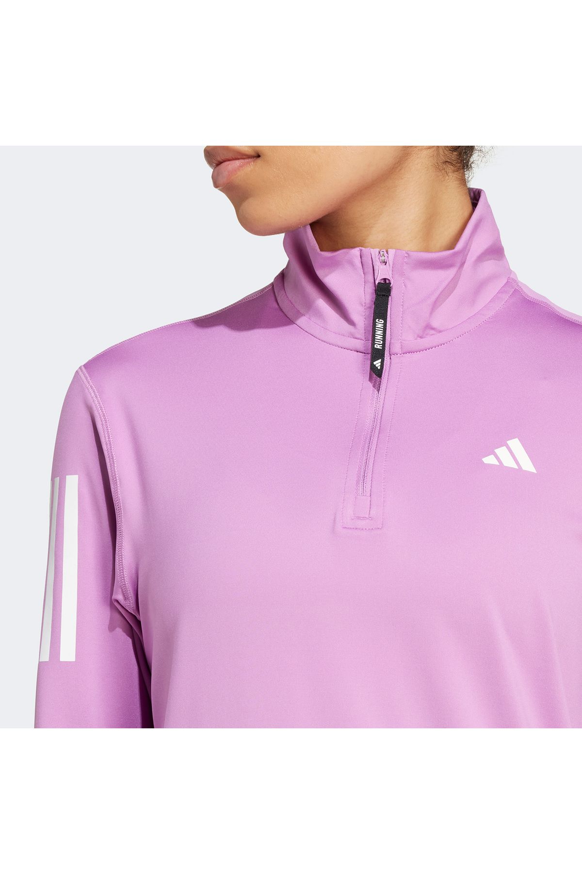 adidas-Own the Run Women's Purple Running Sweatshirt 7