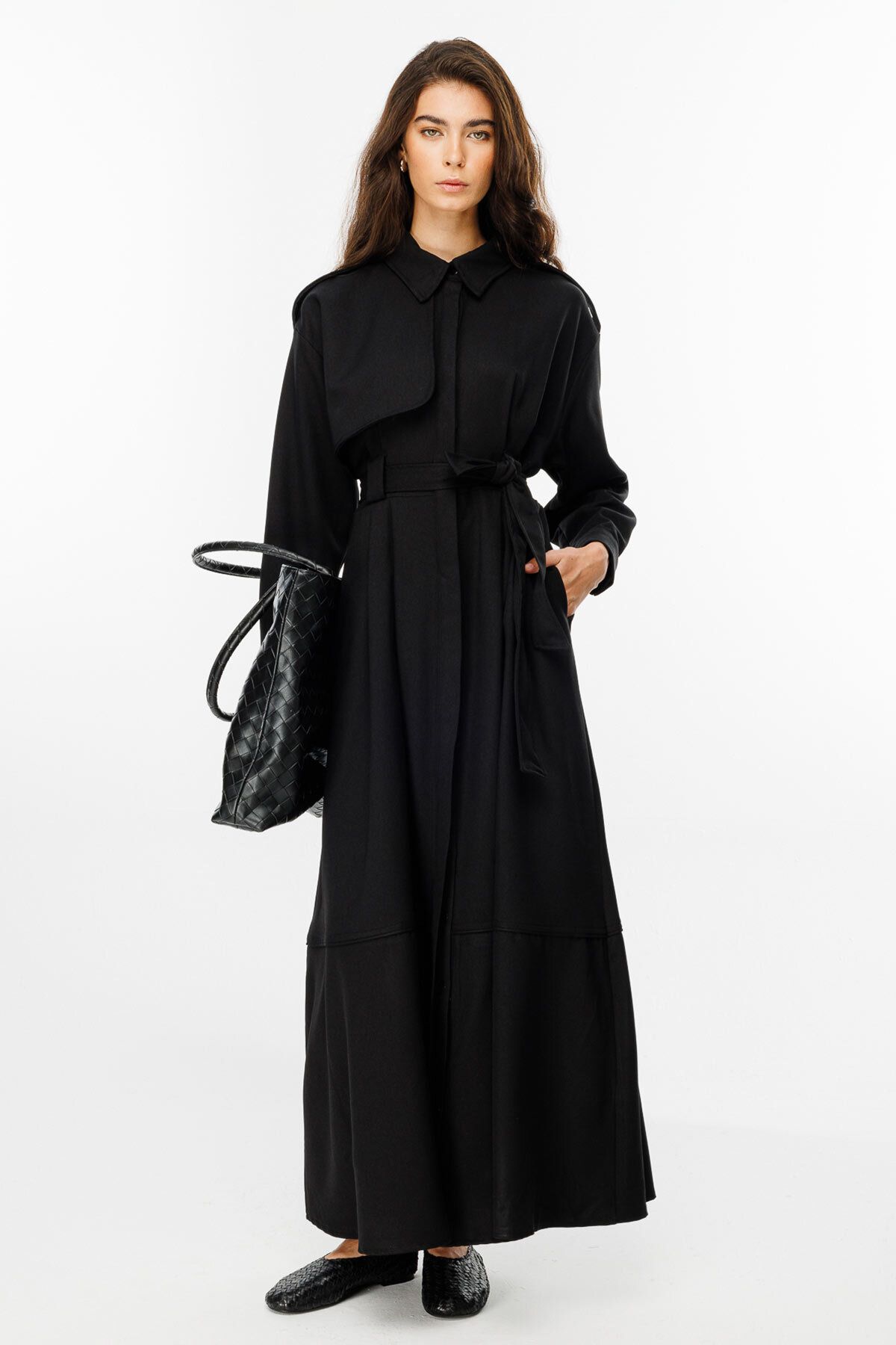 Hooopstore-Premium Trench Black Dress 3