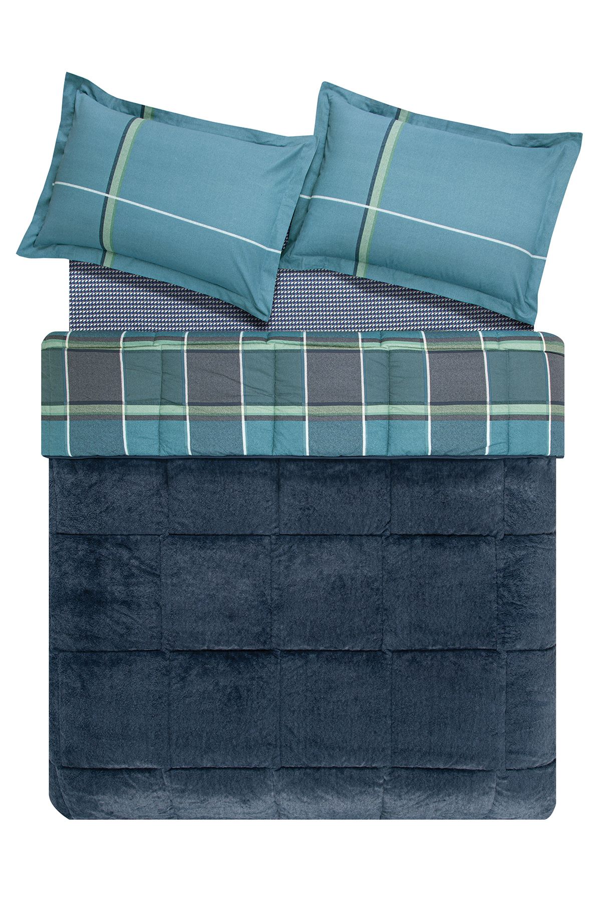 Puffy-Leoni Single Threefy Sleeping Set - Navy Blue 4