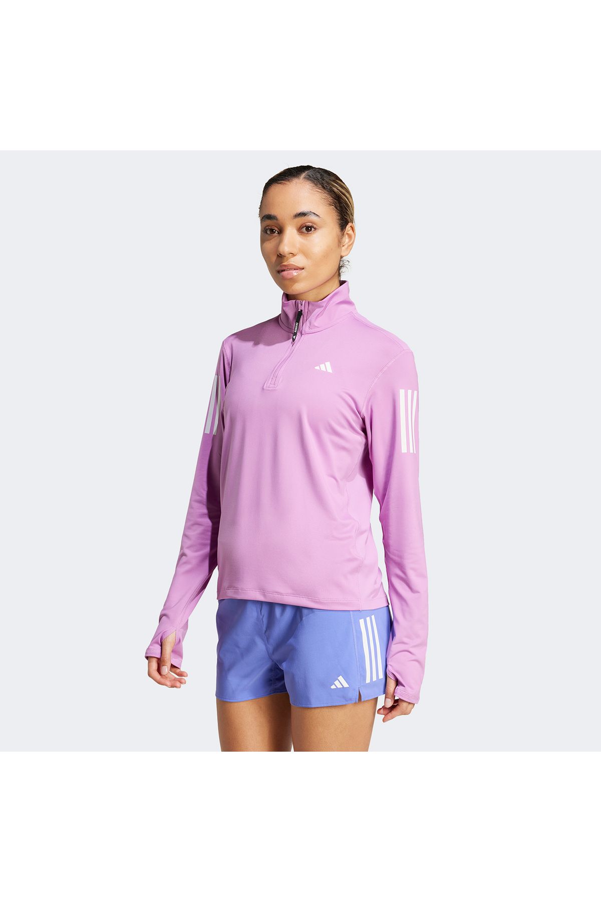 adidas-Own the Run Women's Purple Running Sweatshirt 4