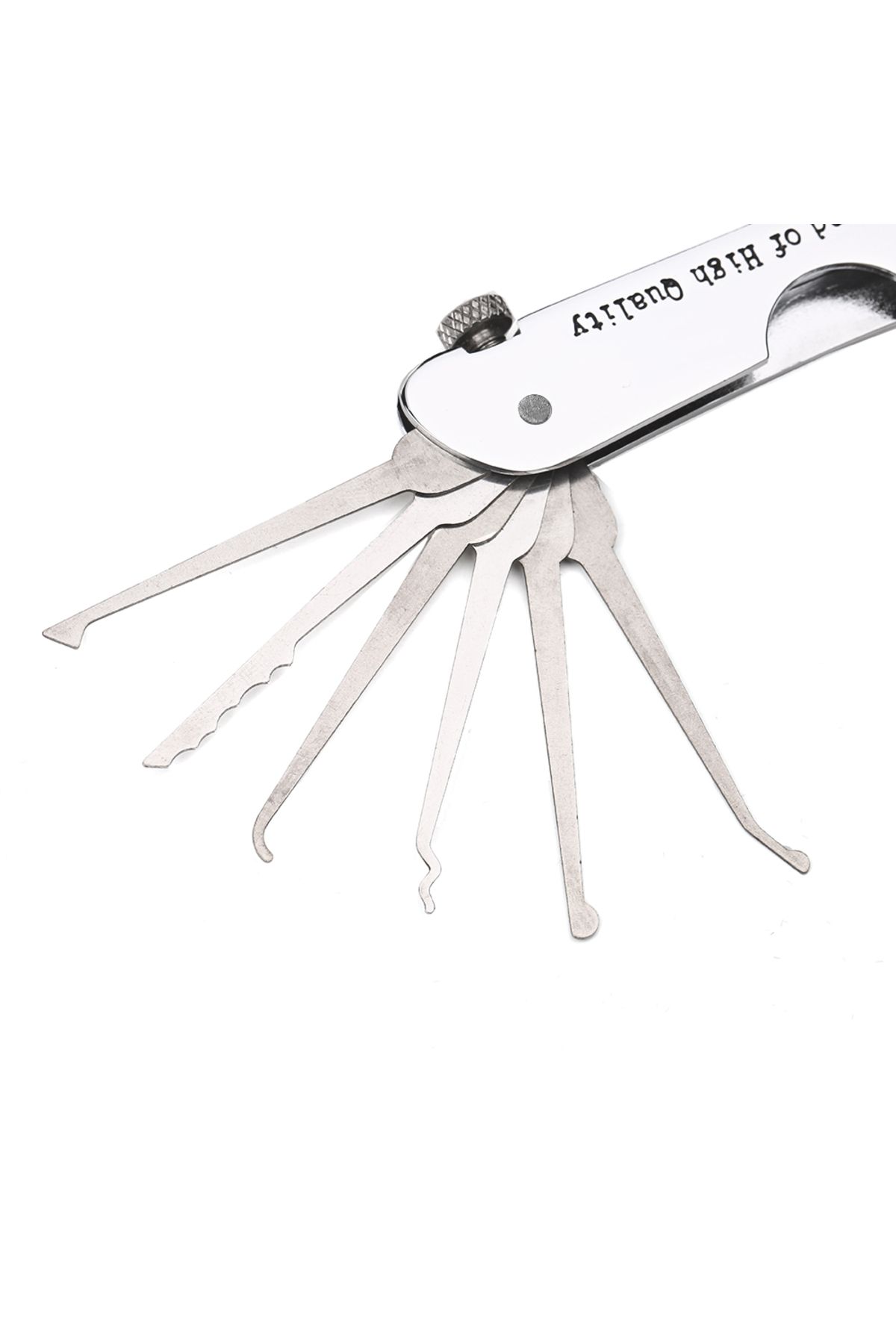 Choice-Foldable 7 in 1 Lock Picking Set Stainless Steel Lock Pick Set with Wrench Compact Training Kit f... 3