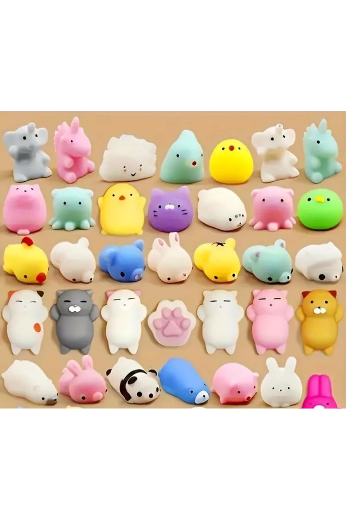 5 Adet Hayvan Sukuşi Sevimli Stres Çocuk Okul Hediye Squishy Hayvan Oyuncak