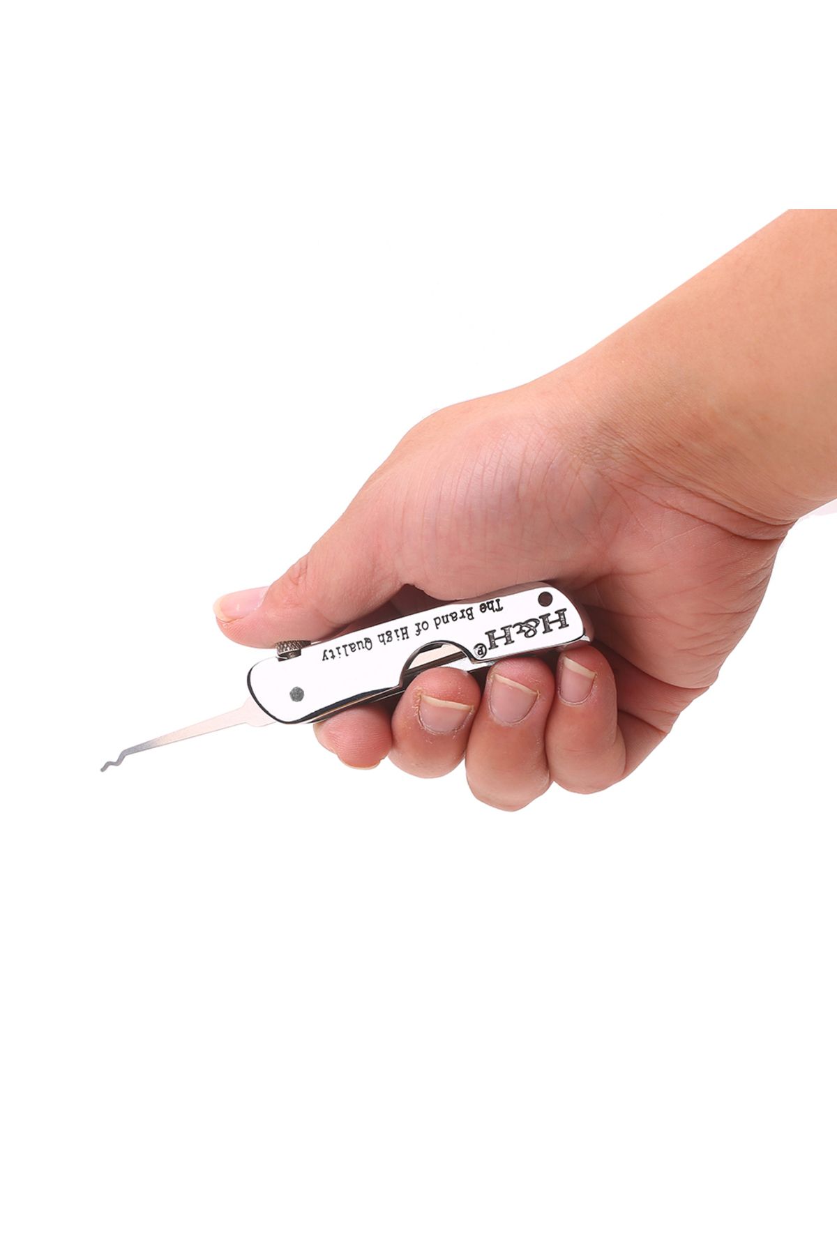 Choice-Foldable 7 in 1 Lock Picking Set Stainless Steel Lock Pick Set with Wrench Compact Training Kit f... 7