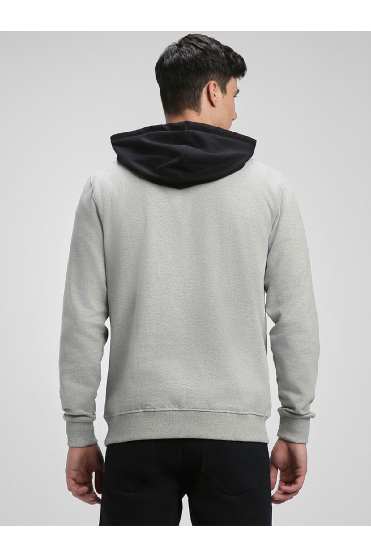 Dennis Lingo By Styli-Color Block Hoodie with Front Pocket 5