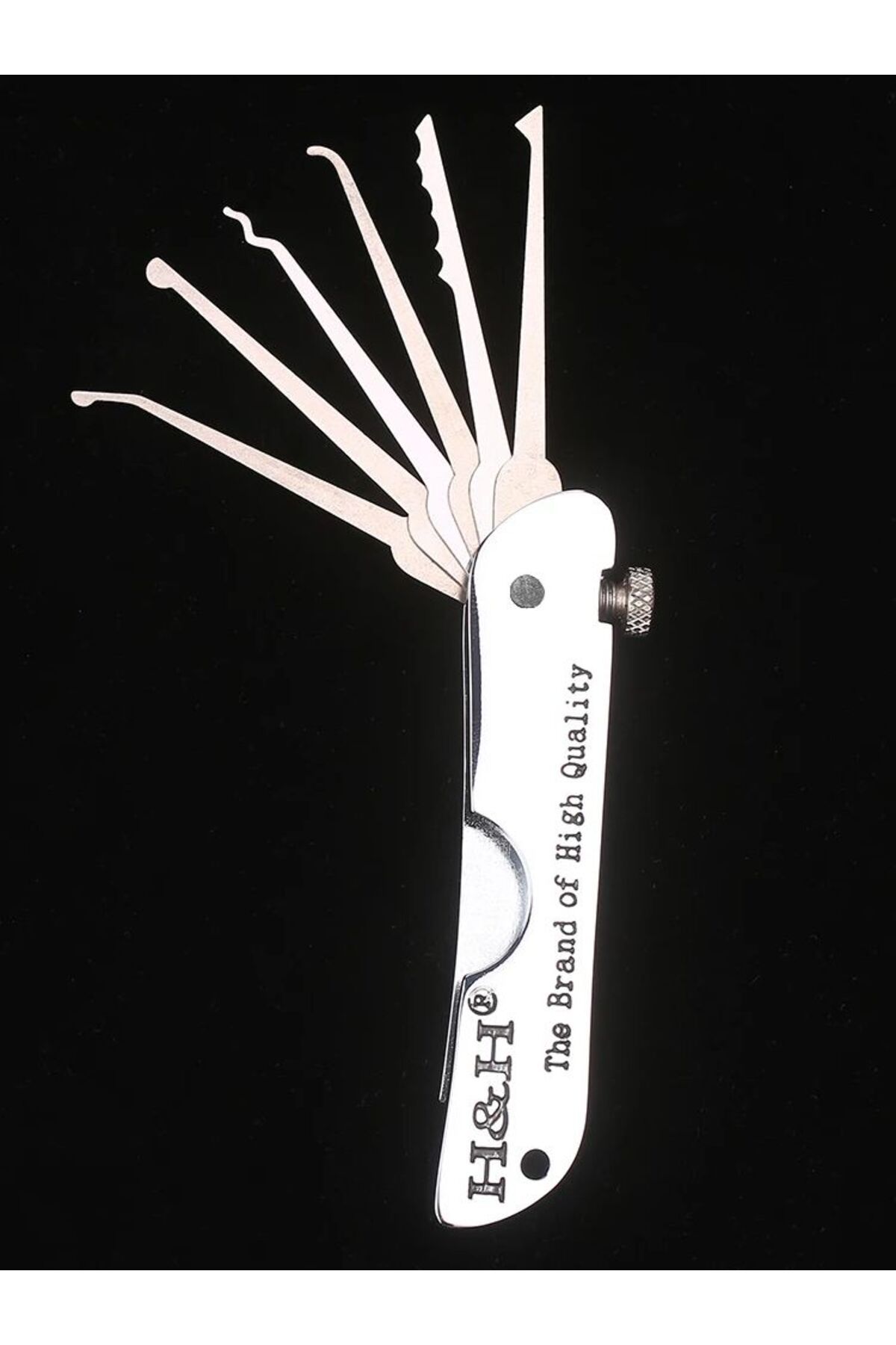 Choice-Foldable 7 in 1 Lock Picking Set Stainless Steel Lock Pick Set with Wrench Compact Training Kit f... 8