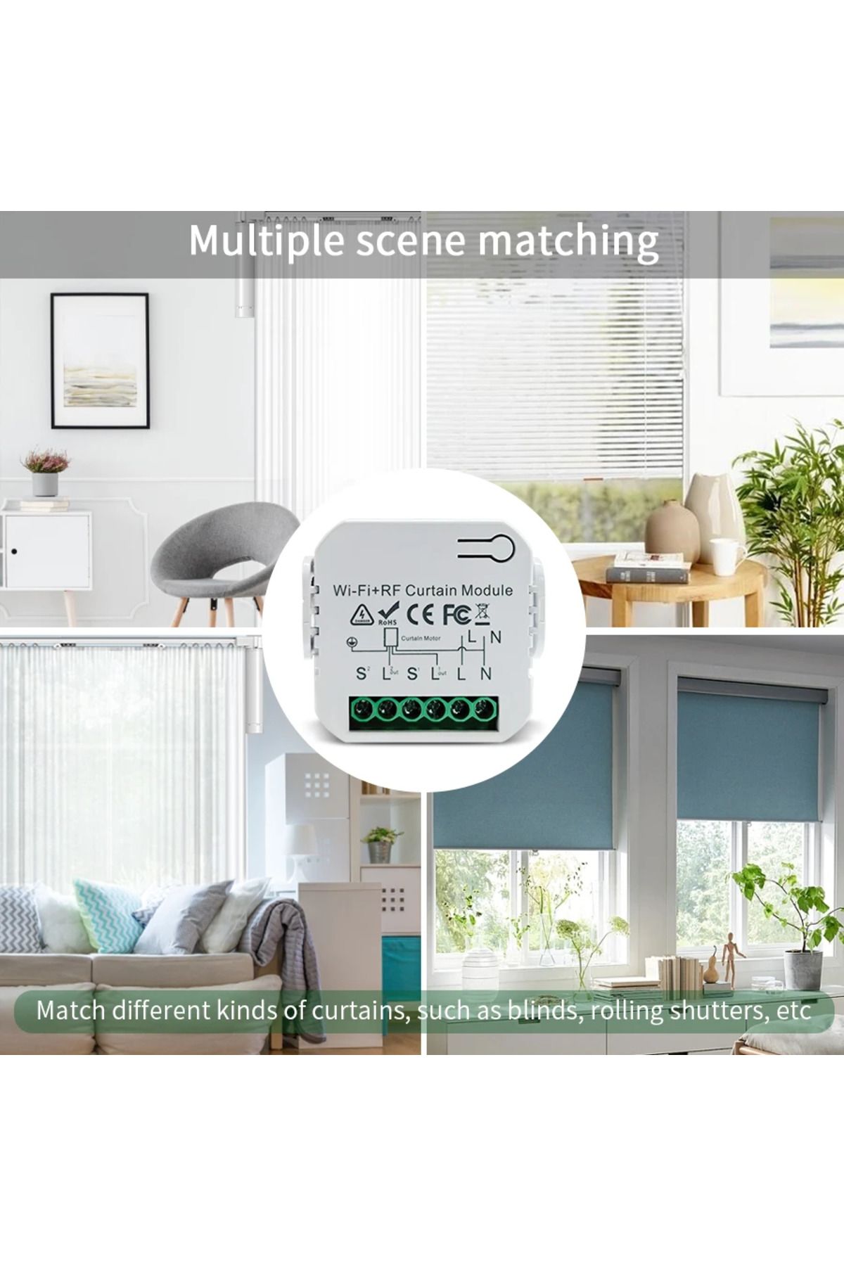 Choice-Smart Wifi Knotting- Rf 433Mhz Remote Controller Tuya, Smart Life, Alexa and Google App Applicable 7