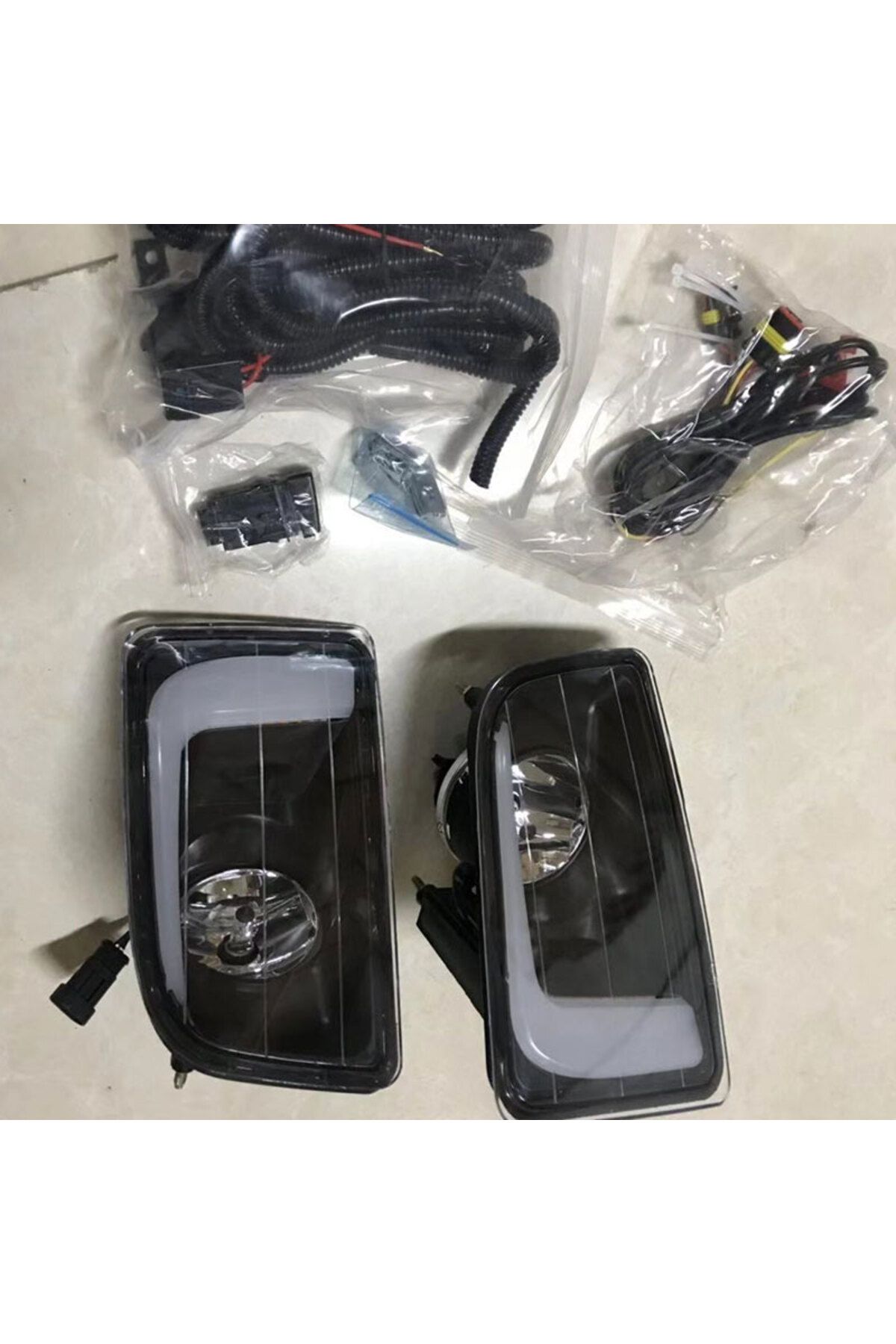 Choice-1 set For ISUZU D-MAX DMAX 2014 2015 LED DRL Daytime Running Lights 12V ABS Fog Lamp Cover with t... 6