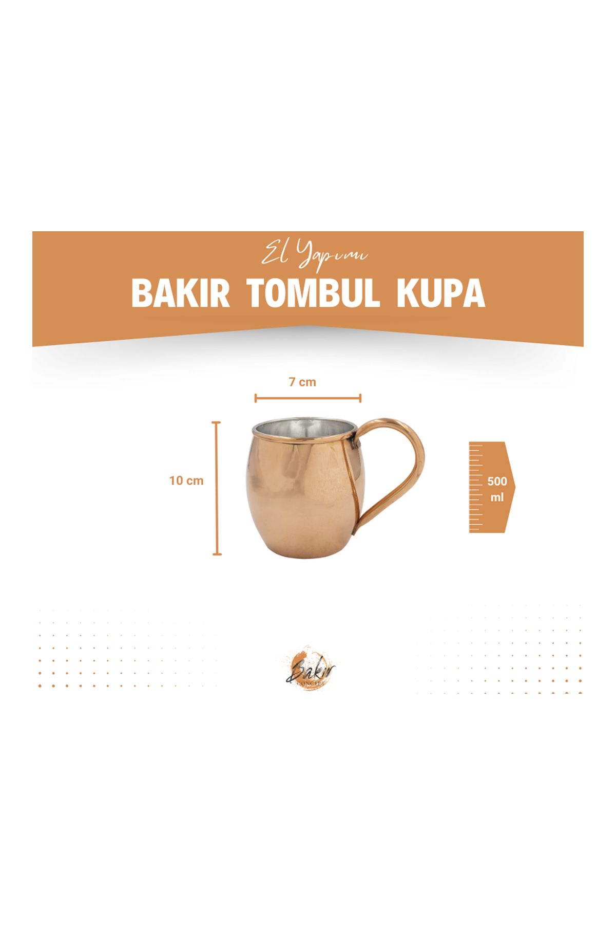 Bakır Concept-2-Piece Copper Mug and Chubby Set - Colorful 4