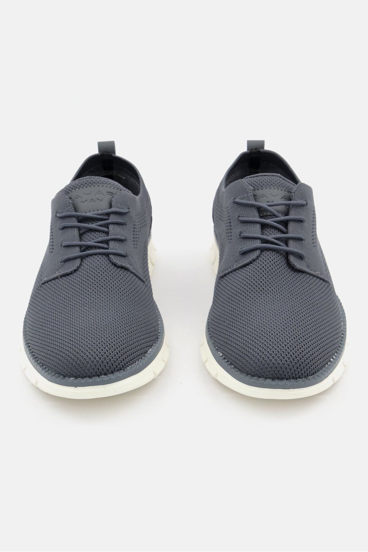 Tahari-Men Textured Lace Up Shoes, Grey 3
