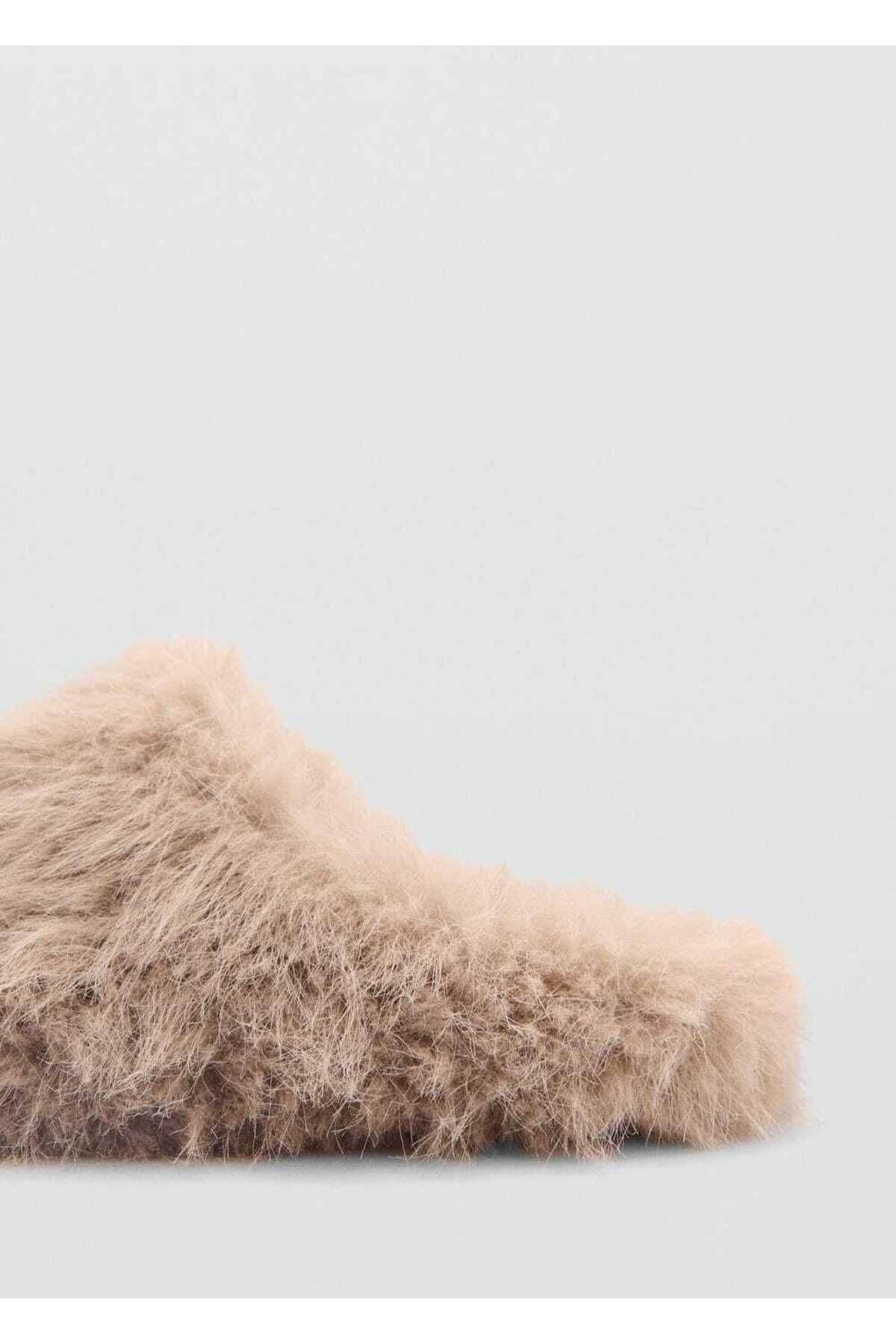 MANGO Woman-Fur Look Sneakers 3