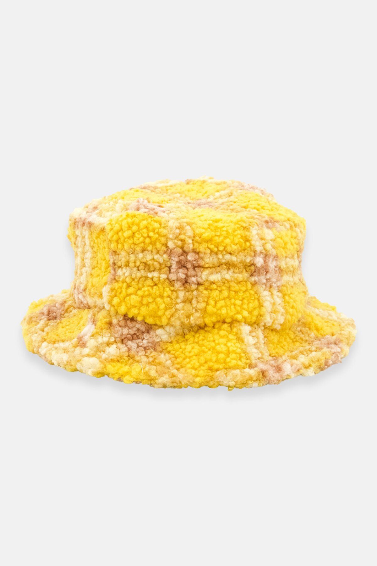 Asos Design-Men Checkered Bucket Hat, Yellow Combo 2