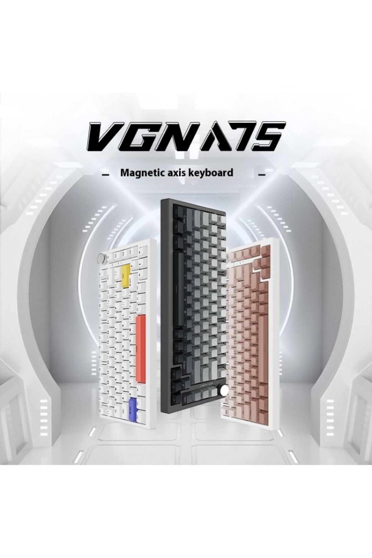 Choice-VGN A75 magnetic axis mechanical keyboard is specially customized for FPS e-sports games It suppo... 8