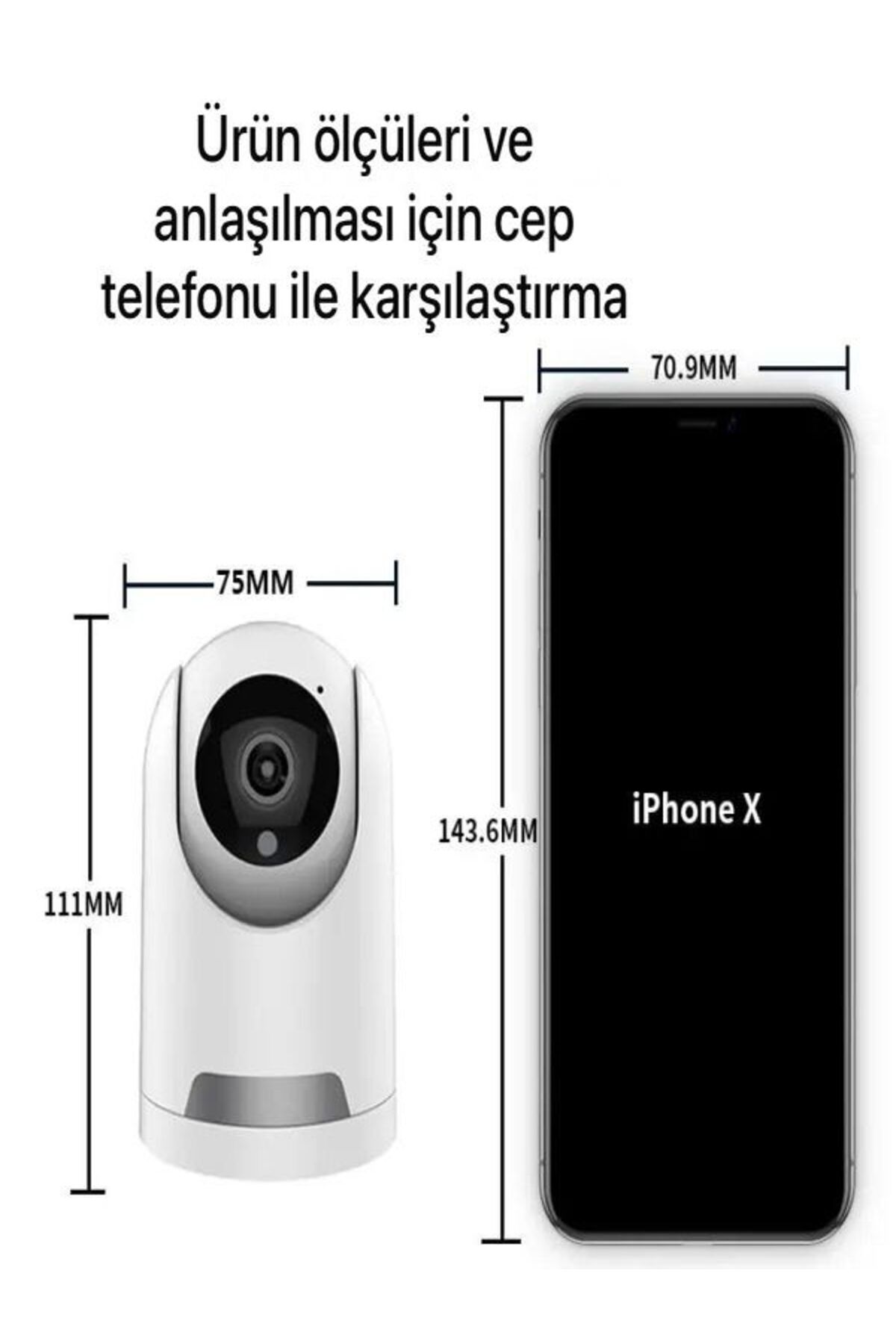 BAYINDIRELEKTRONİK Hareket Algılama & Yüz Tanıma Özellikli Gece Görüş 5MP 1080P IP Kamera Bebek Güvenlik Kamerası fotoğrafı 4 (önizleme)