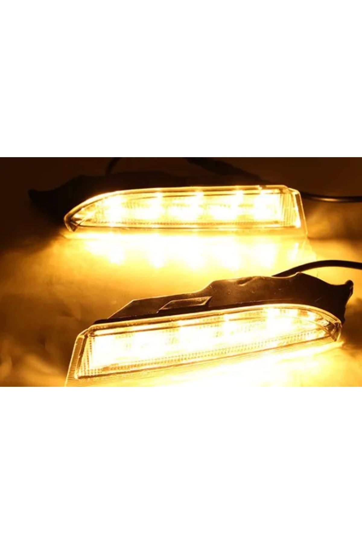 Choice-2pcs For Volkswagen VW Scirocco R 2010 - 2014 LED DRL Daytime Running Light Daylight driving yell... 3