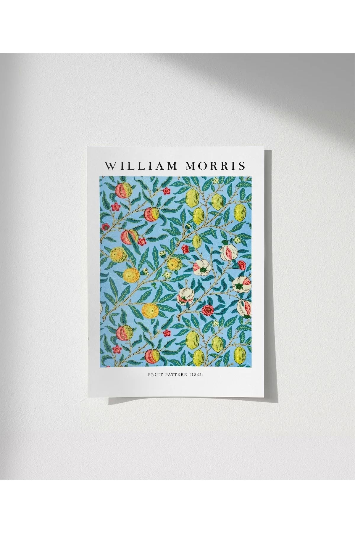 VOGLOO Çerçevesiz Poster William Morris Meyve Deseni No 2