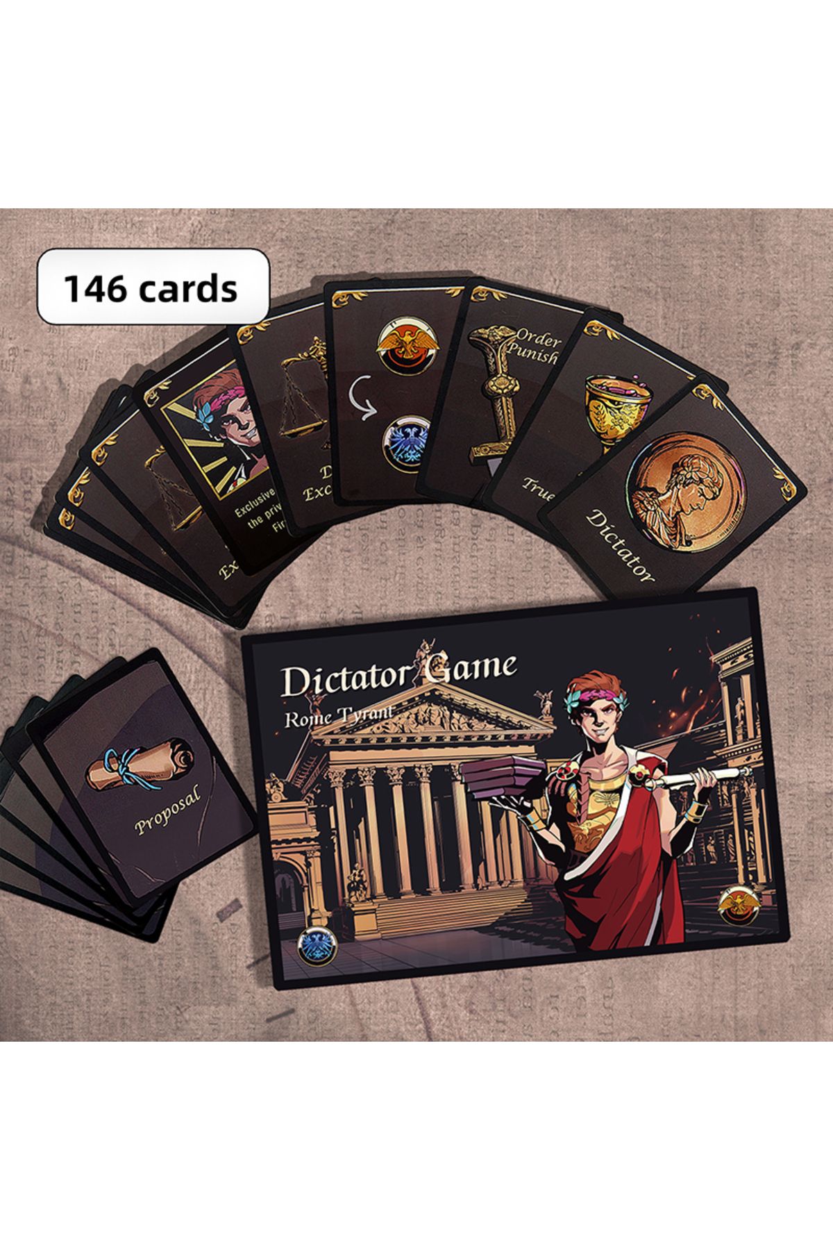Choice-Dictator Game Strategy – 146-Card Game for 5-10 Players, Cardboard Material, Perfect for Party Ga... 2