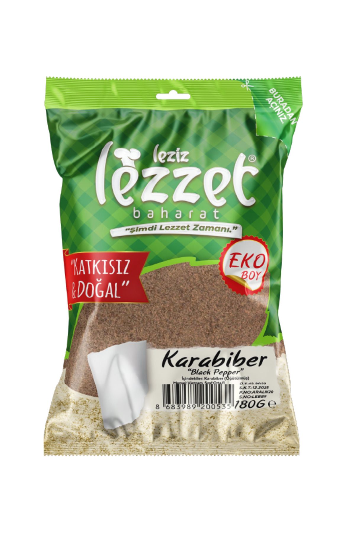 Leziz Lezzet Karabiber 180 G