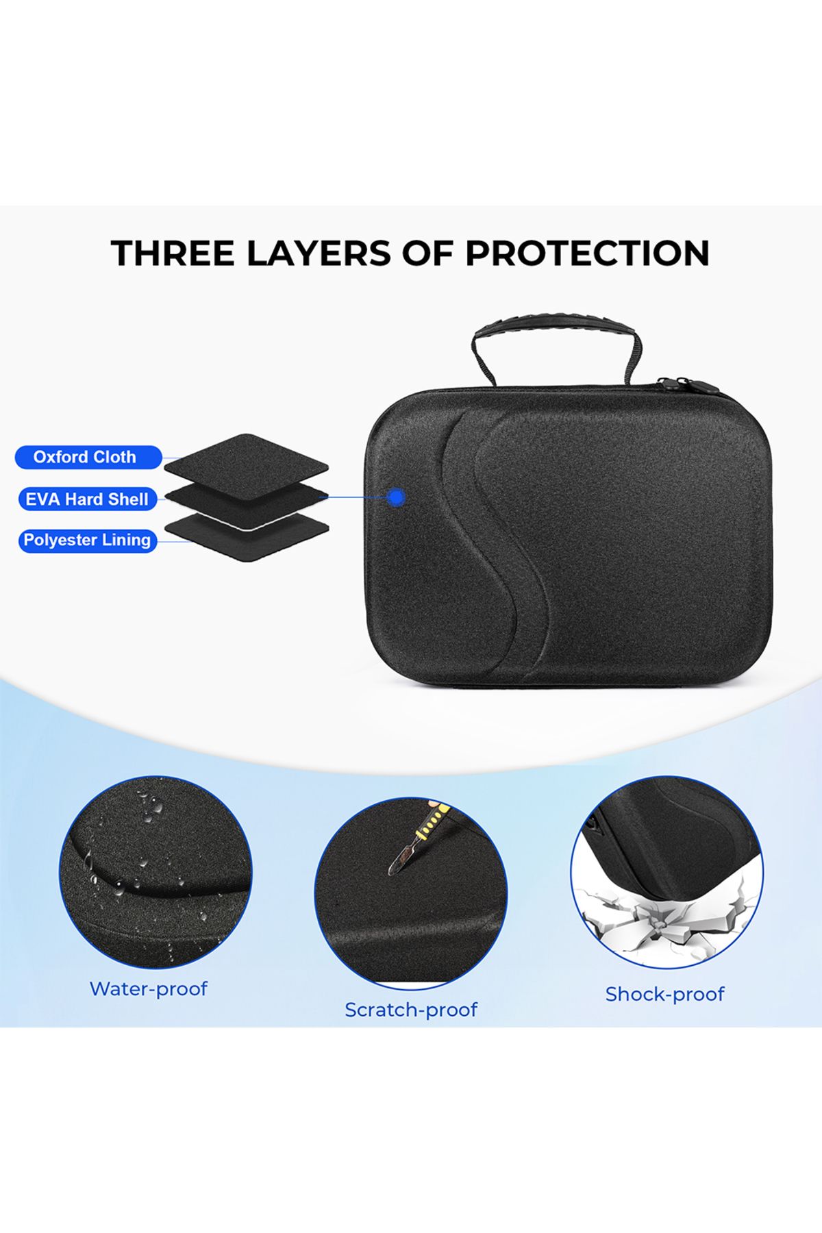 APWIKOGER-Carrying Case for Meta Quest 3 for BOBOVR M3 PRO Elite Strap Hard Shell Case Travel Case for Trav... 5