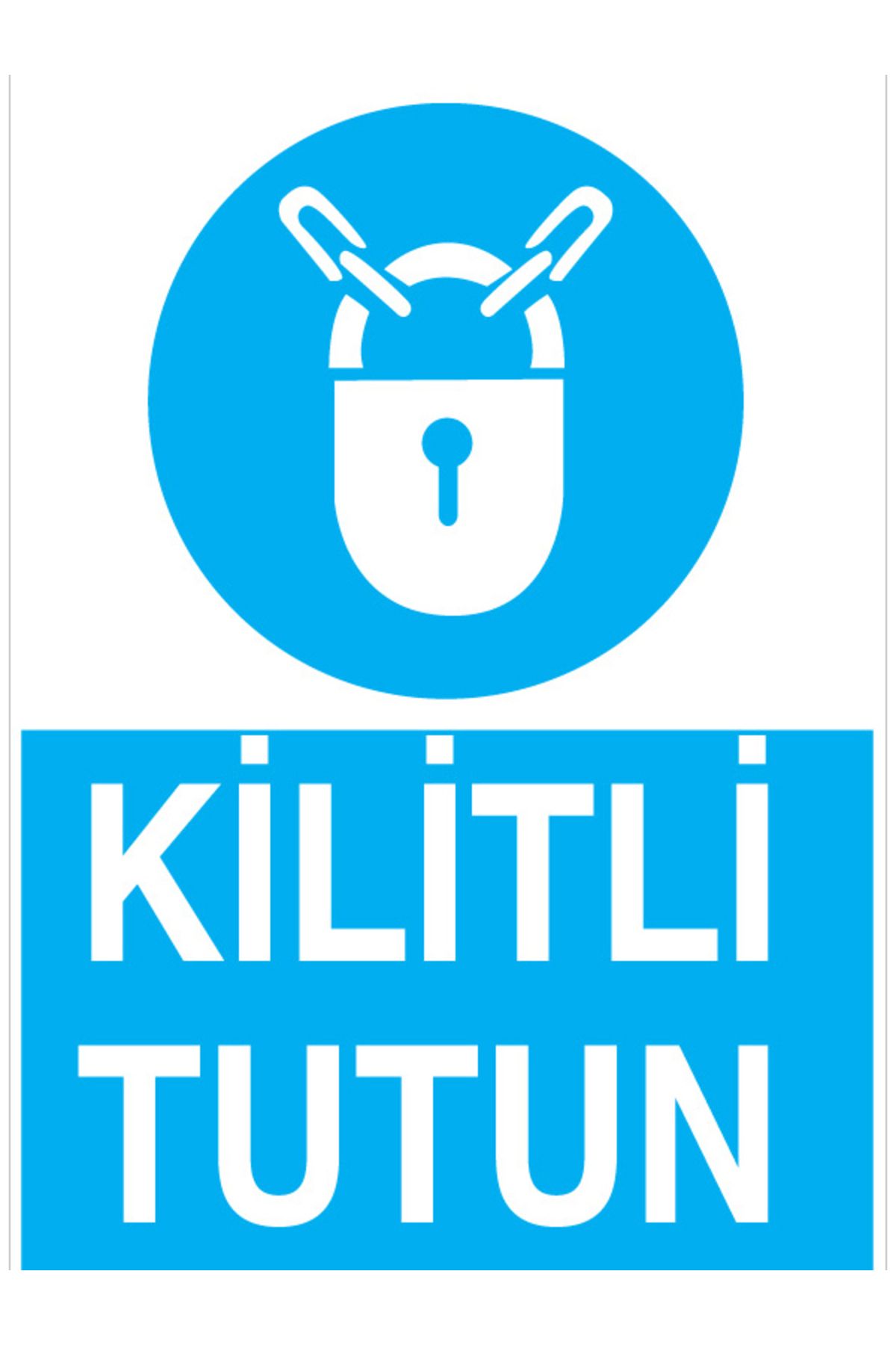 Uytab Kilitli Tutun Uyarı Tabelası - 35x50 Alüminyum Kompozit Panel - SO8