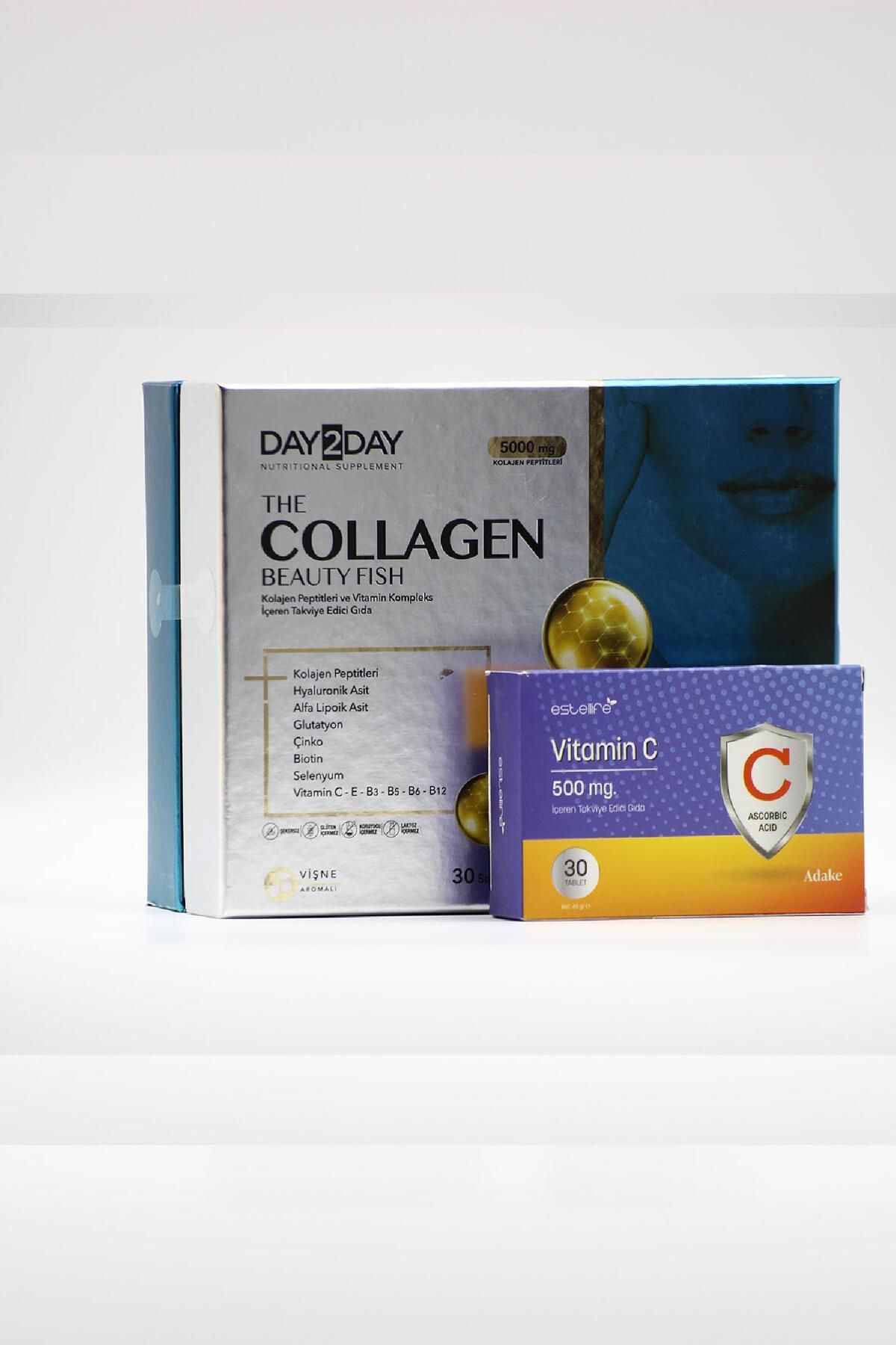 DAY2DAY Dayday The Collagen Beauty Fish Vişne 30 Saşe C Vitamini 30 TB