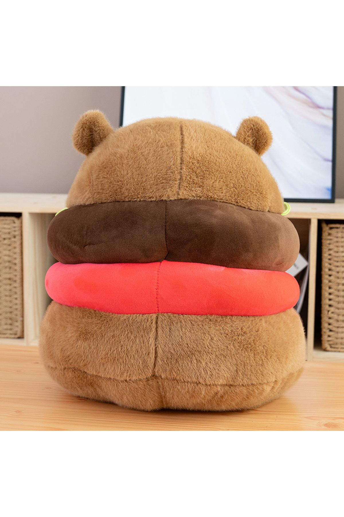 Choice-Cute Capybara Burger Plush Toy Creative Combination of Capybara and Burger Soft Pillow Accompany ... 5