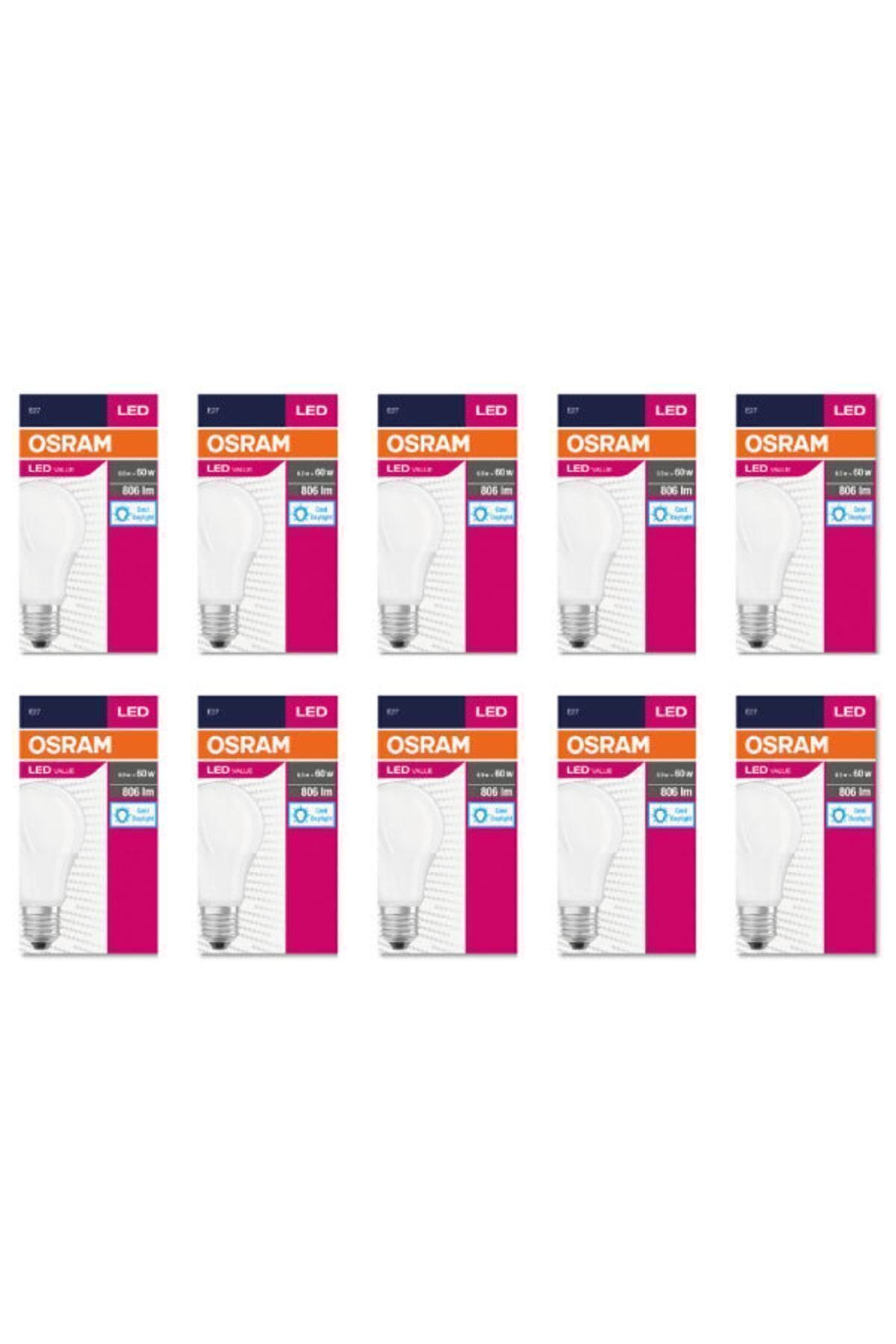 Osram Led Value 8,5w/6500k 806lm E27 ( 10 Adet )