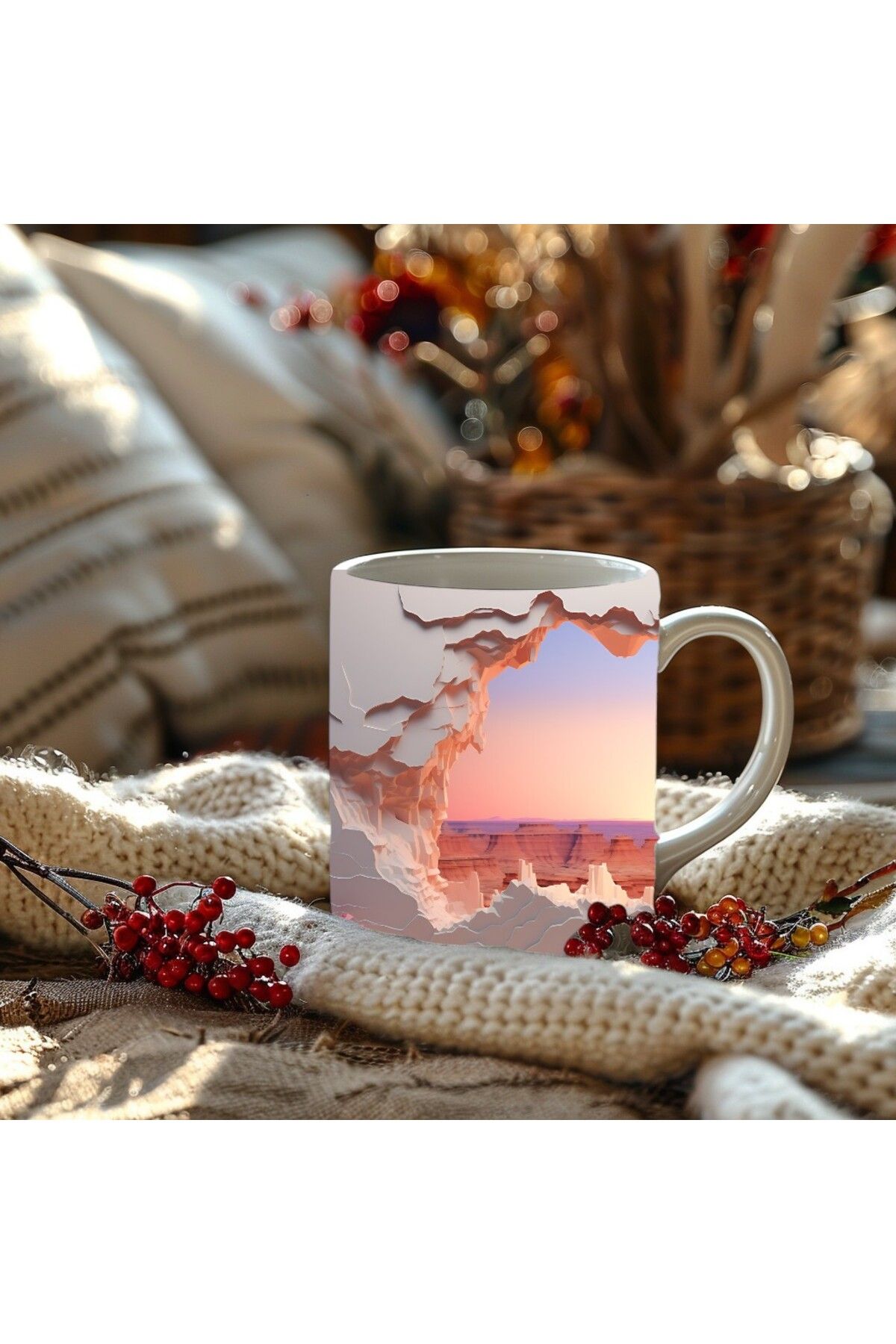 Evion-Scenic Shaped Full Size 3D Design Ceramic Mug - Gift Mug 7
