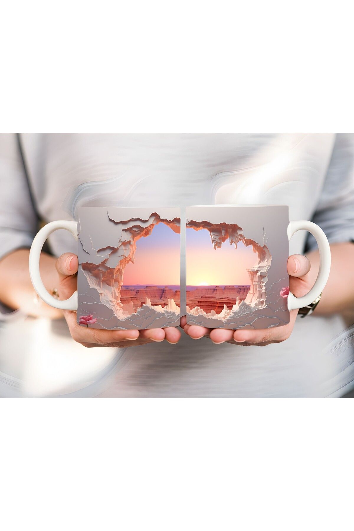 Evion-Scenic Shaped Full Size 3D Design Ceramic Mug - Gift Mug 2