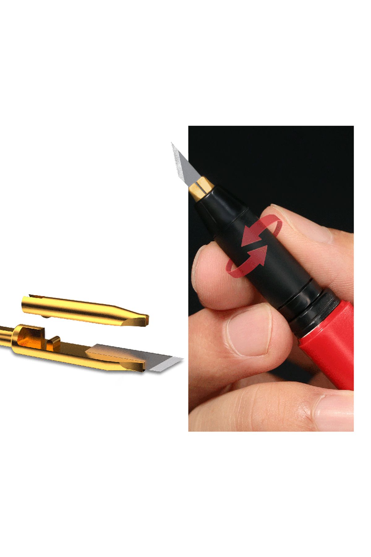 DSPIAE-PT-DK Model Hobby Knife with 20 Pcs Blades Cutting Tool Set Plastic Model Building Tools f... 5