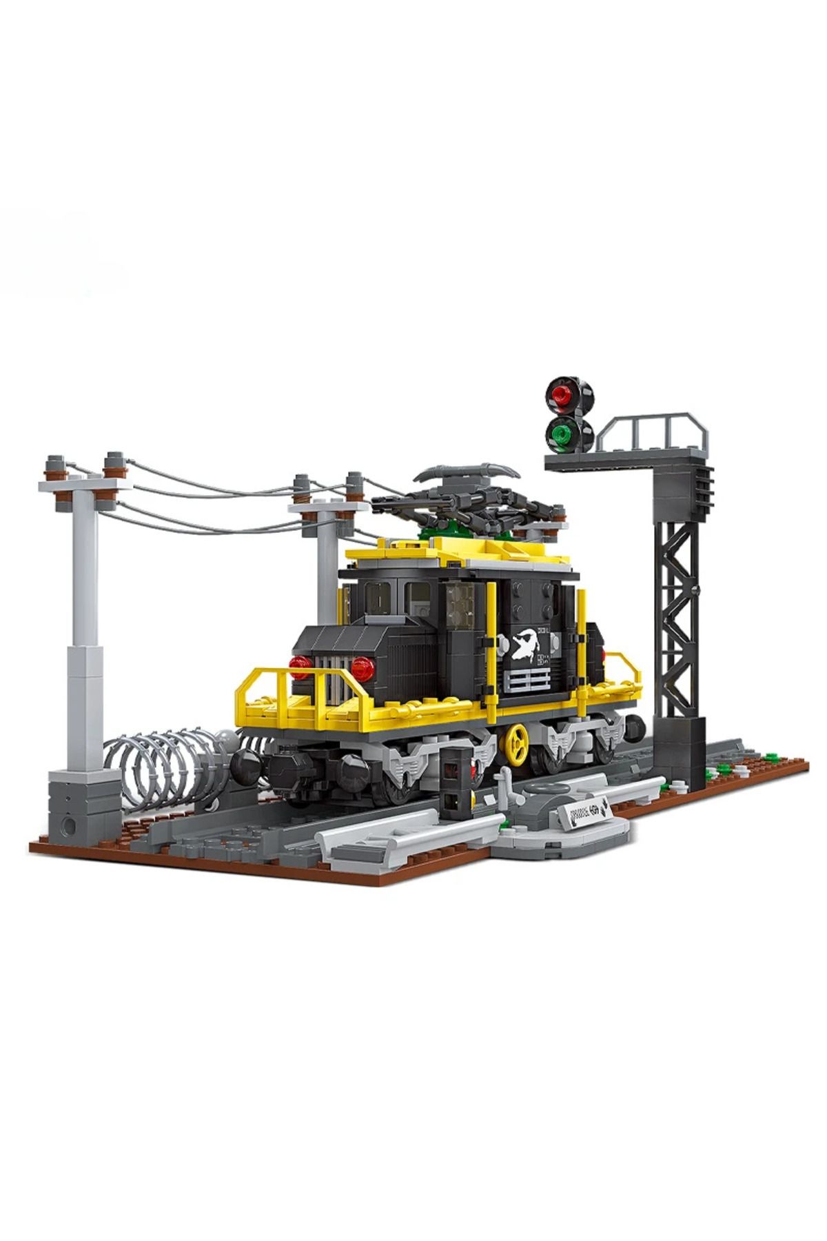 Choice-Train toy crocodile locomotive model plastic small particle intelligence assembling DIY building ... 2