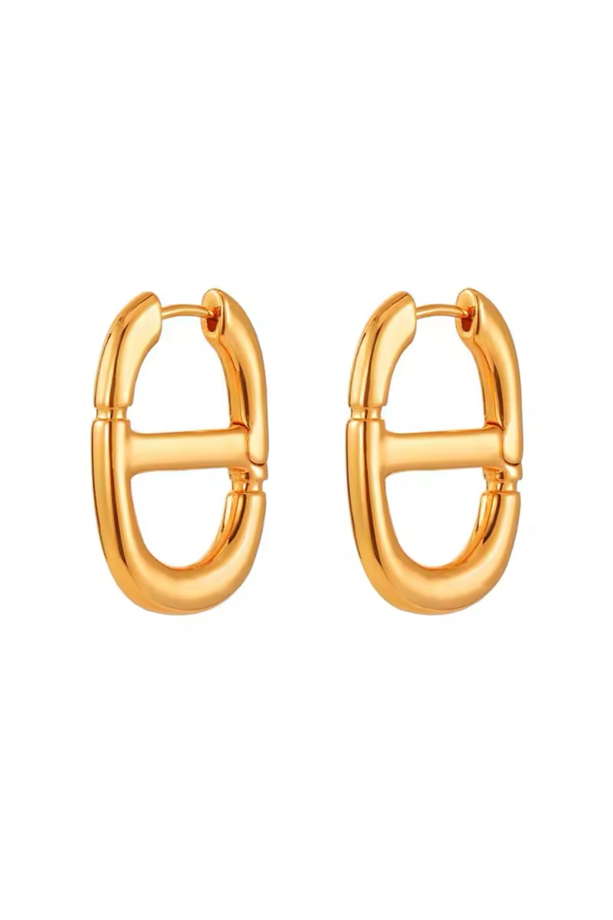 Venus Design-Steel Almond Earrings 1