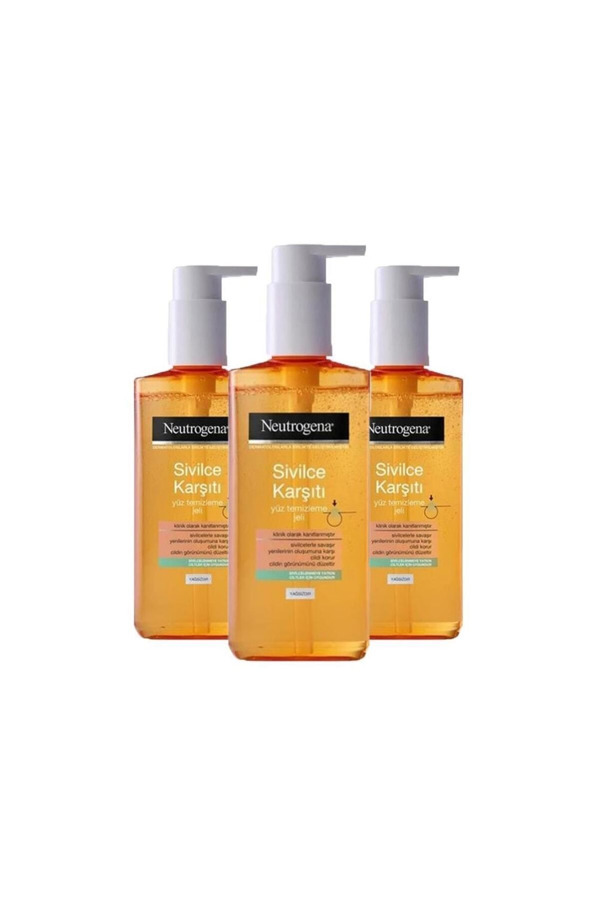 Neutrogena Visibly Clear Karşıtı Yağsız Yüz Temizleme Jeli 200 Ml X 3