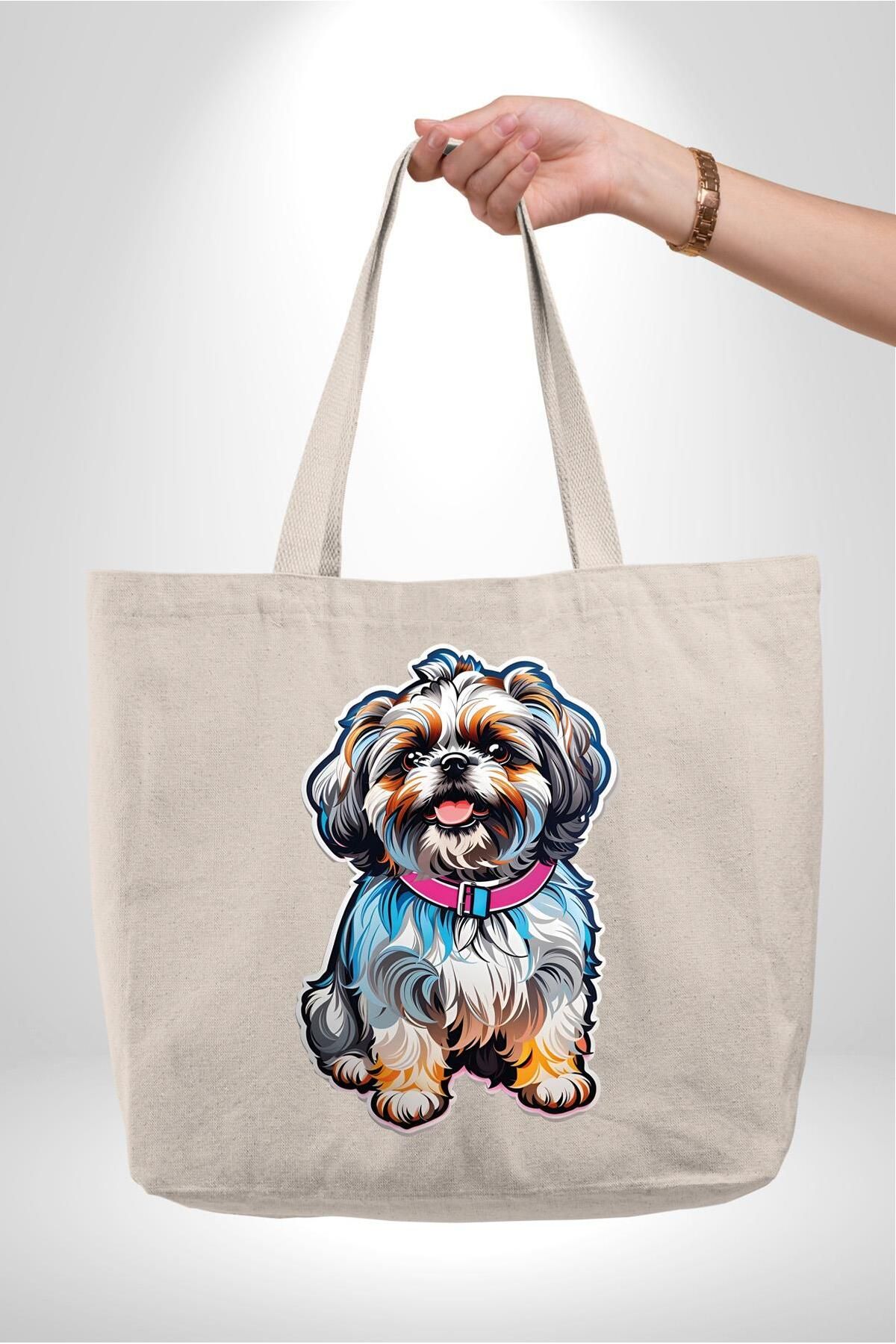 Shih Tzu Shoulder Bag - Watercolor Shih Tzu Shoulder Bag - Watercolor