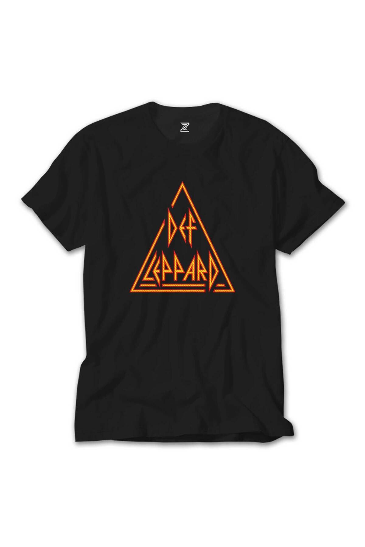 WAKHA Def Leppard Logo 2 Siyah Tişört