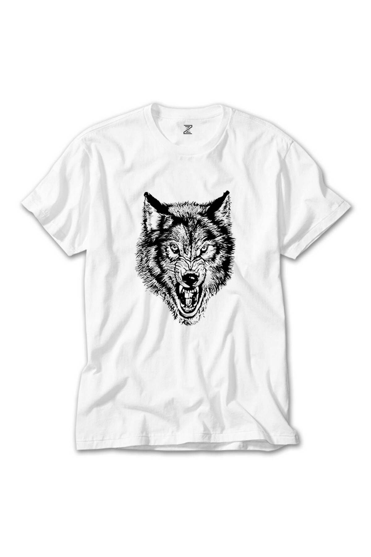 WAKHA White Wolf Beyaz Tişört