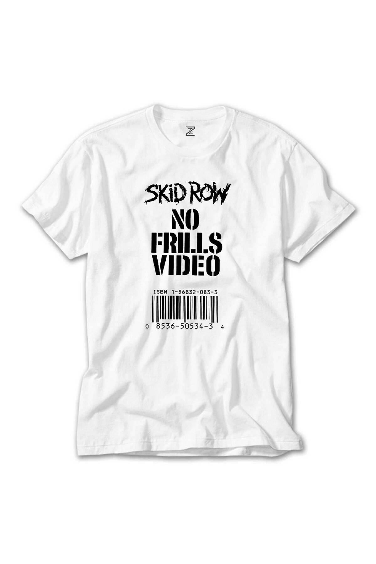 WAKHA Skid Row No Frills Video Beyaz Tişört